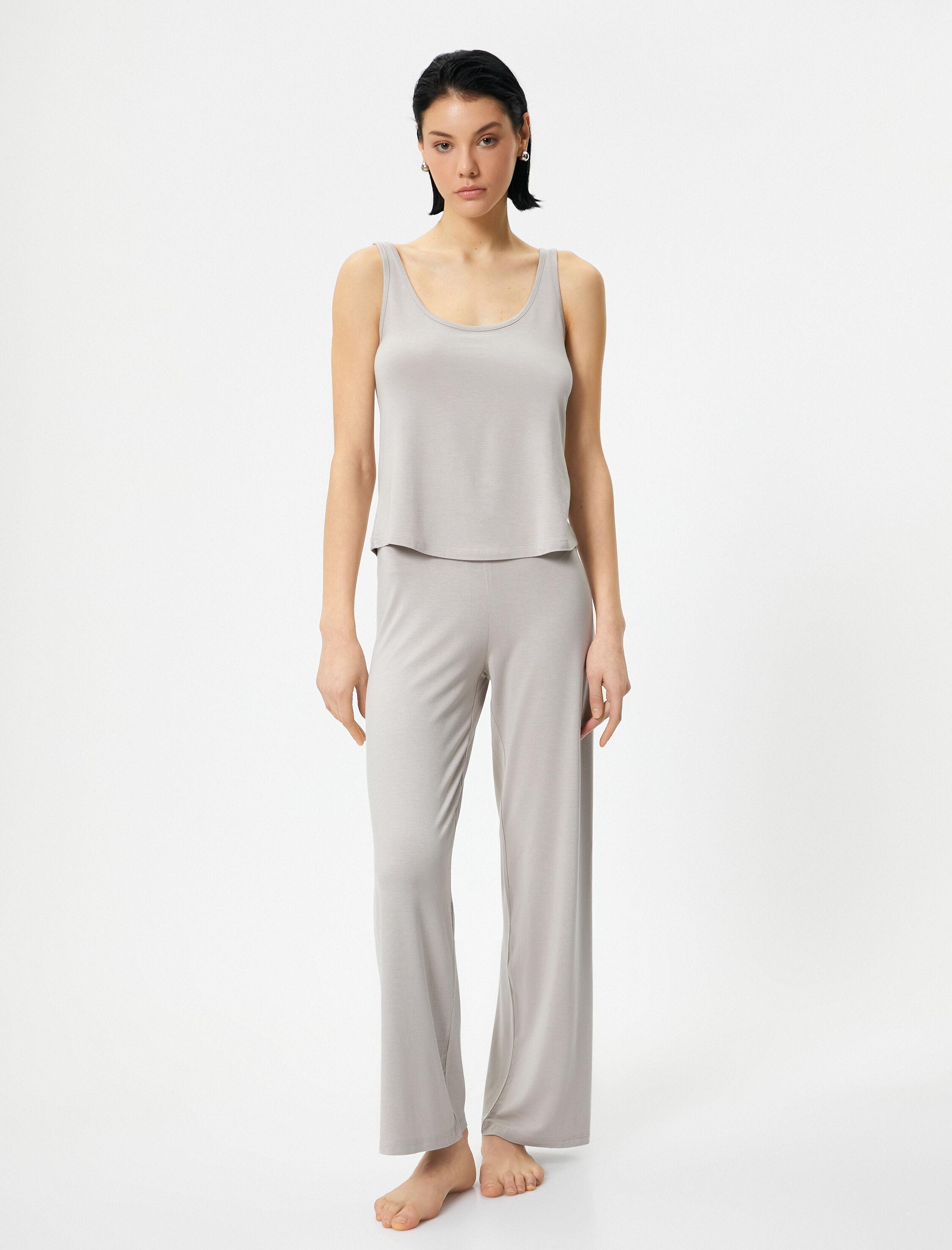   Pijama Altı Modal Beli Lastikli Normal Paça