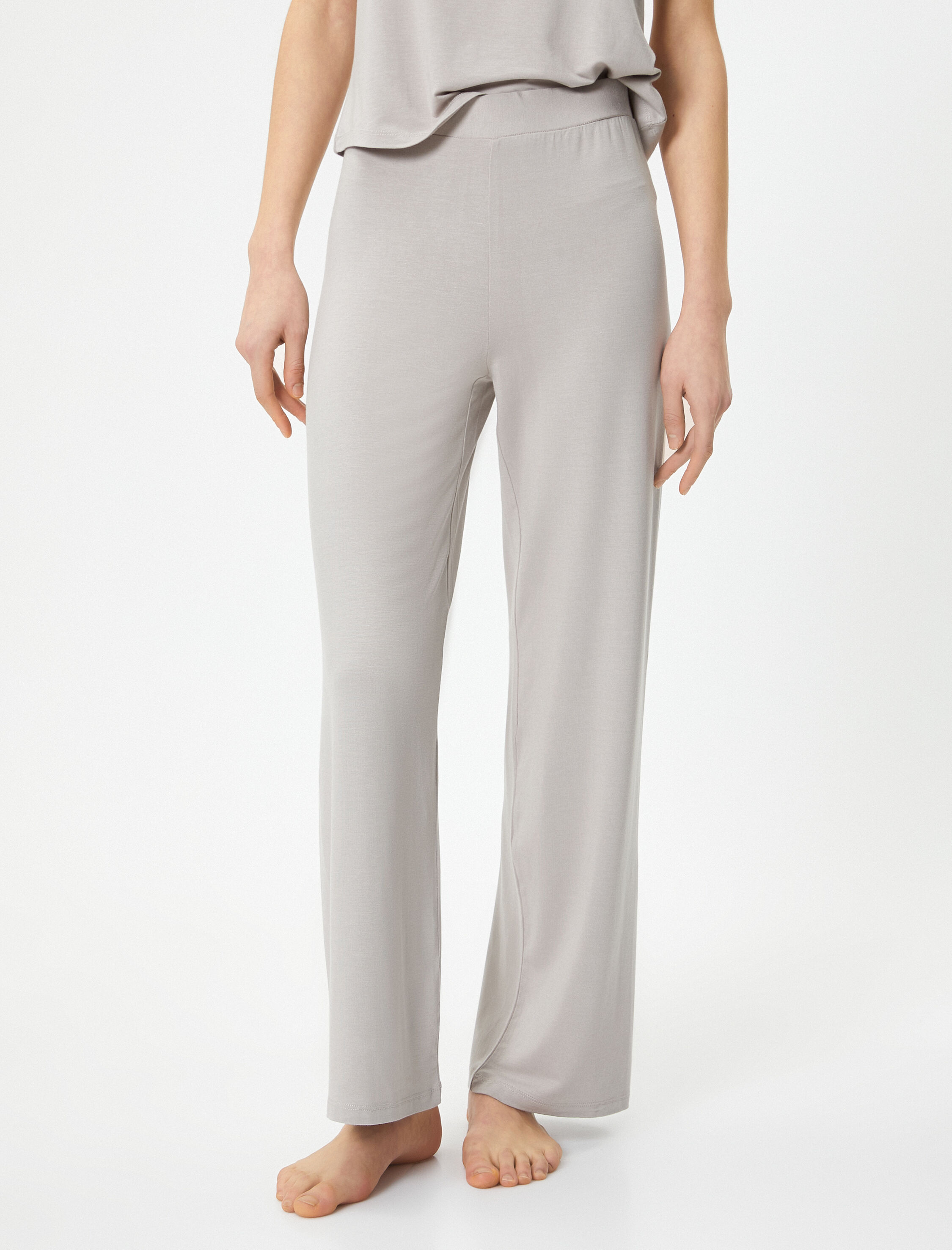   Pijama Altı Modal Beli Lastikli Normal Paça