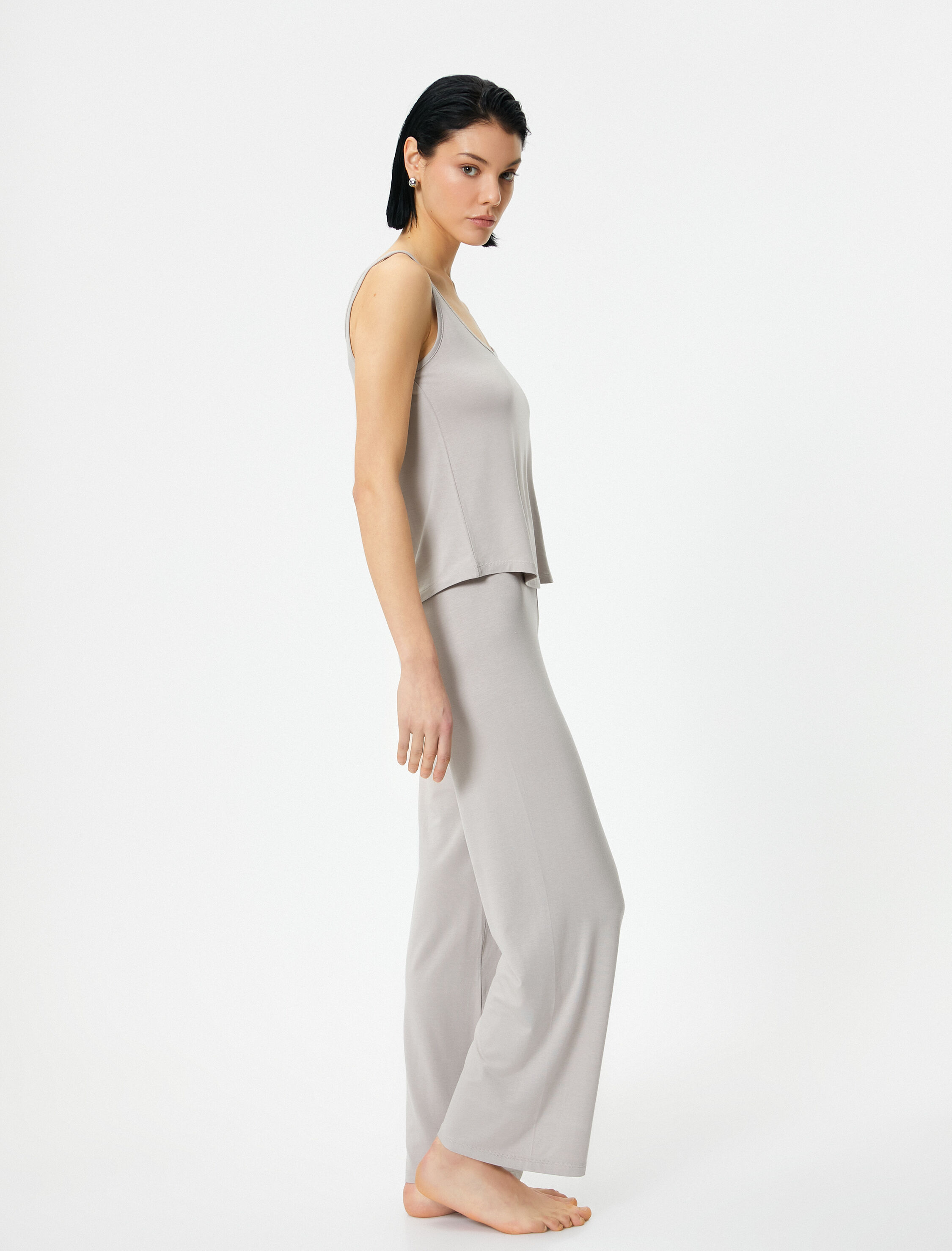   Pijama Altı Modal Beli Lastikli Normal Paça