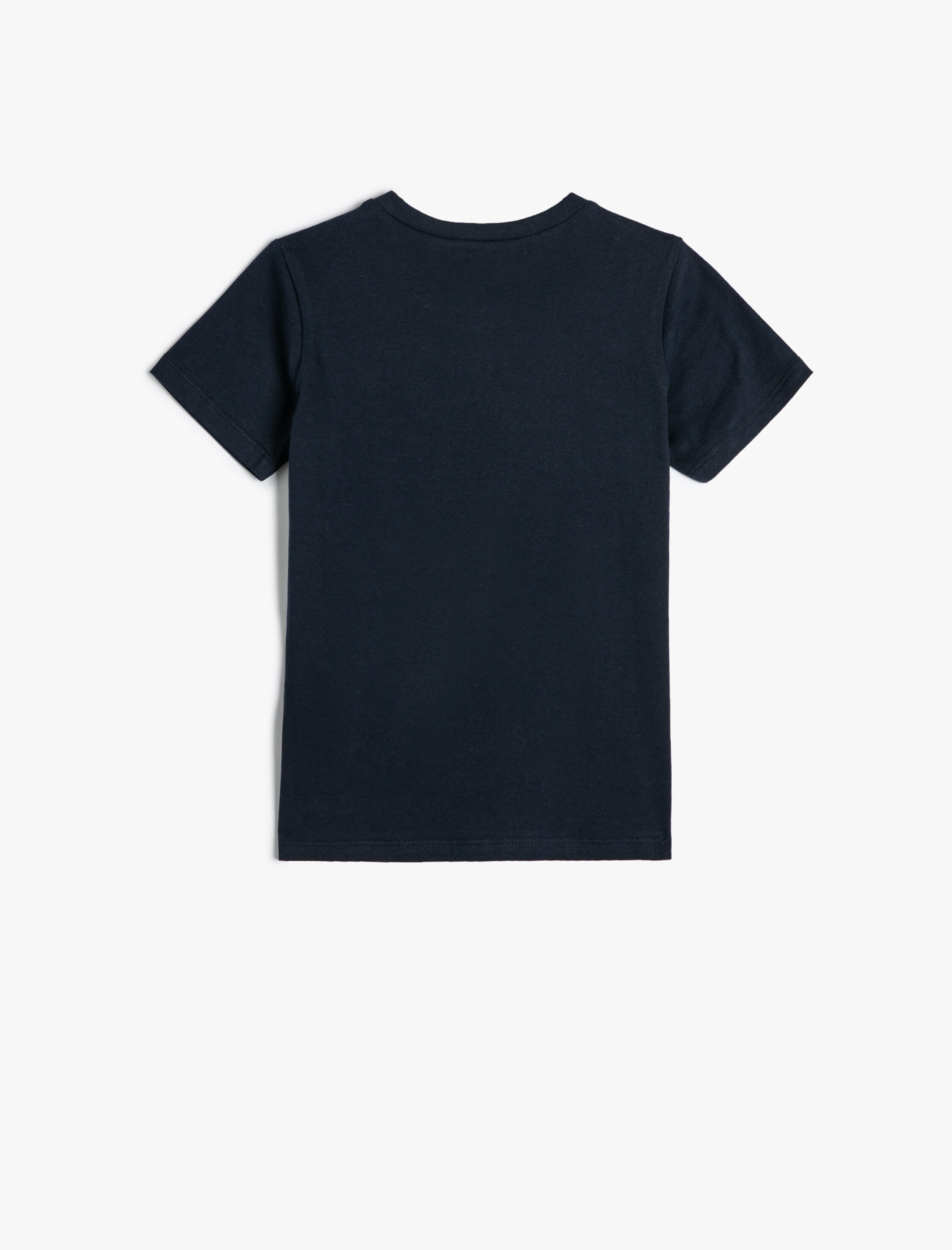  Erkek Çocuk Tişört Tropik Baskılı Kısa Kollu Bisiklet Yaka Pamuklu