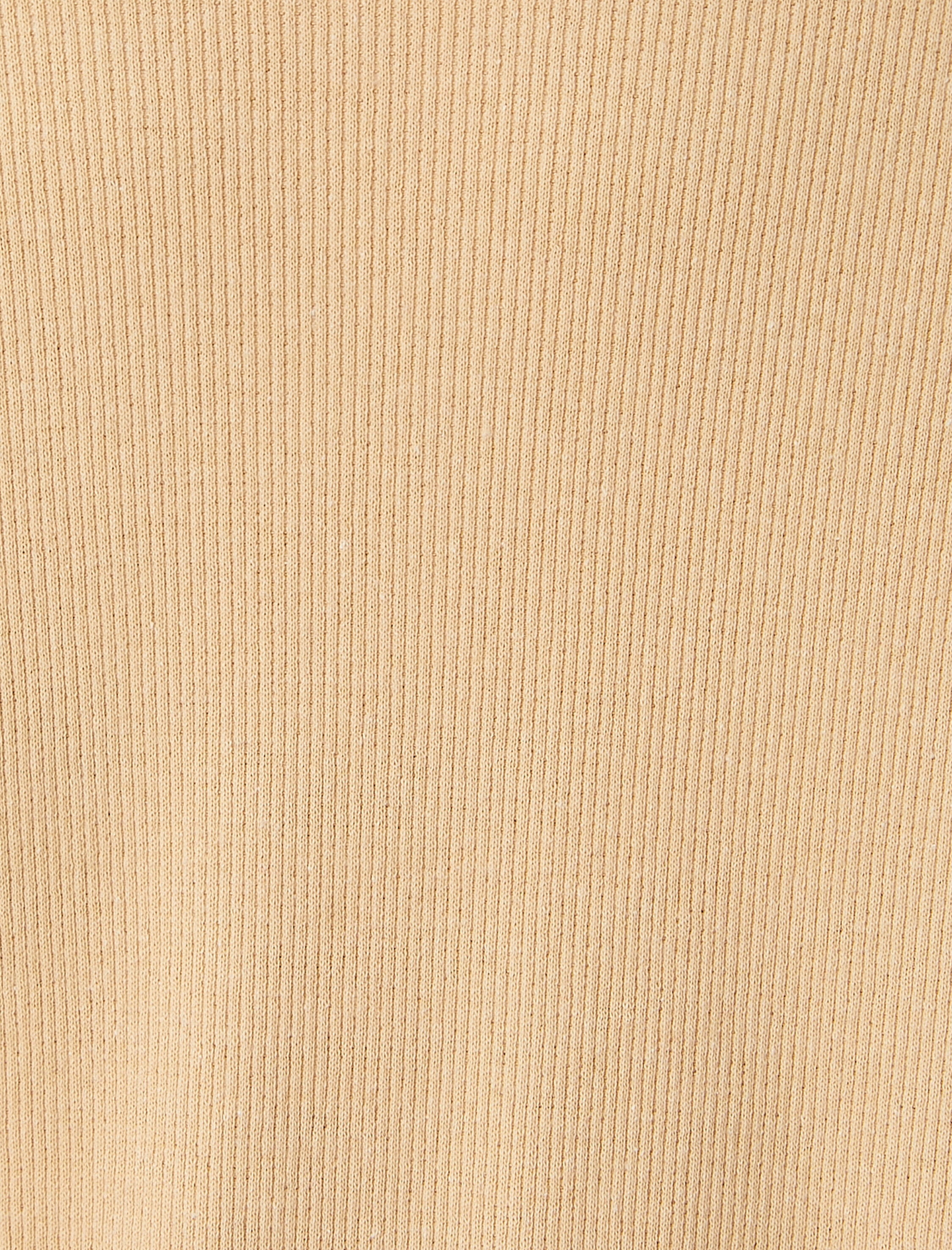   Fitilli Tişört Dokulu Bisiklet Yaka Kısa Kollu Pamuklu