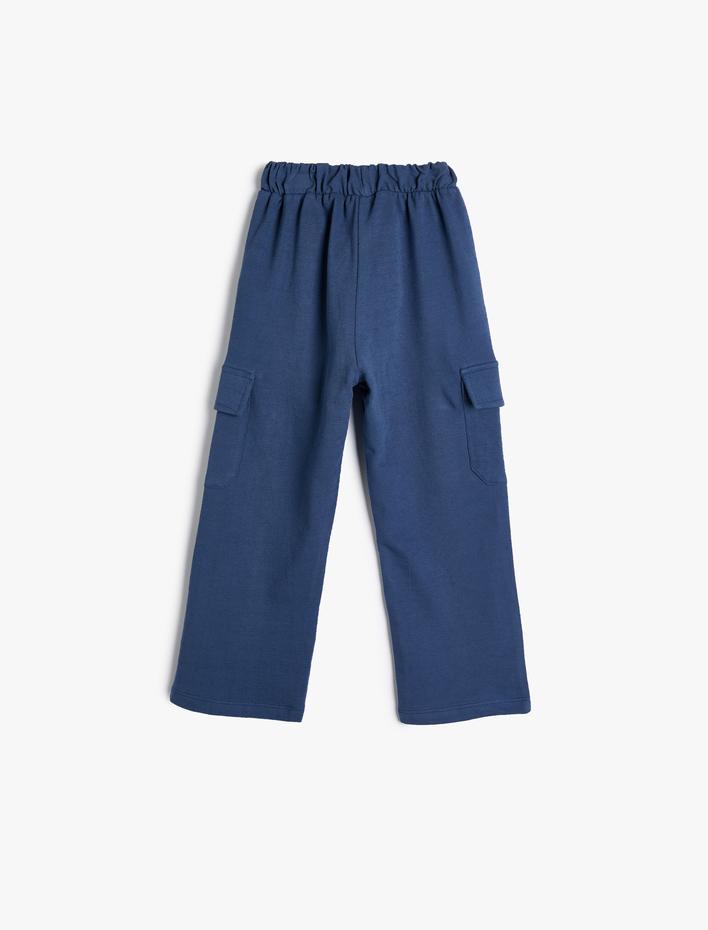 Erkek Bebek Eşofman Altı Beli Bağlamalı Cepli Pamuklu