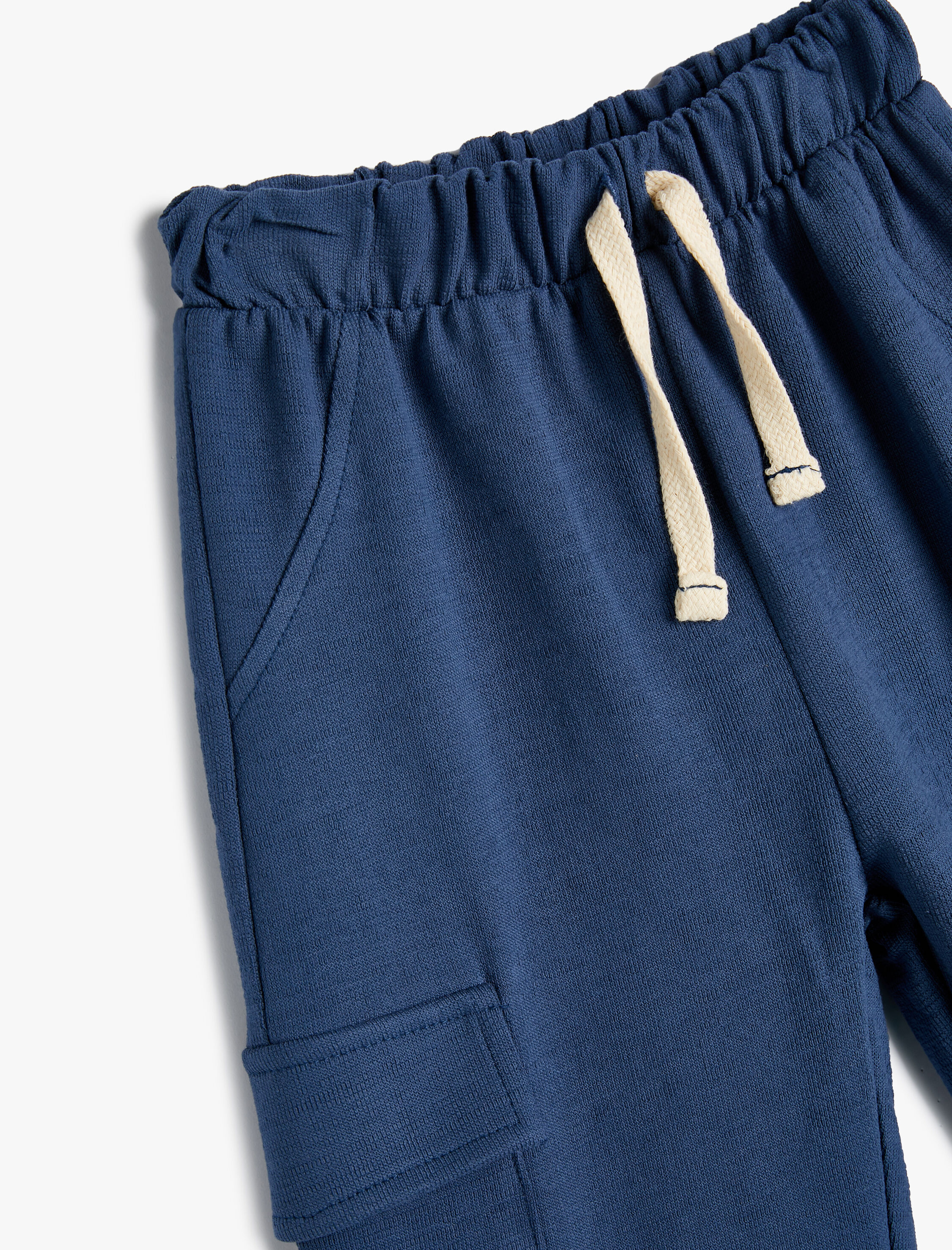  Erkek Bebek Eşofman Altı Beli Bağlamalı Cepli Pamuklu