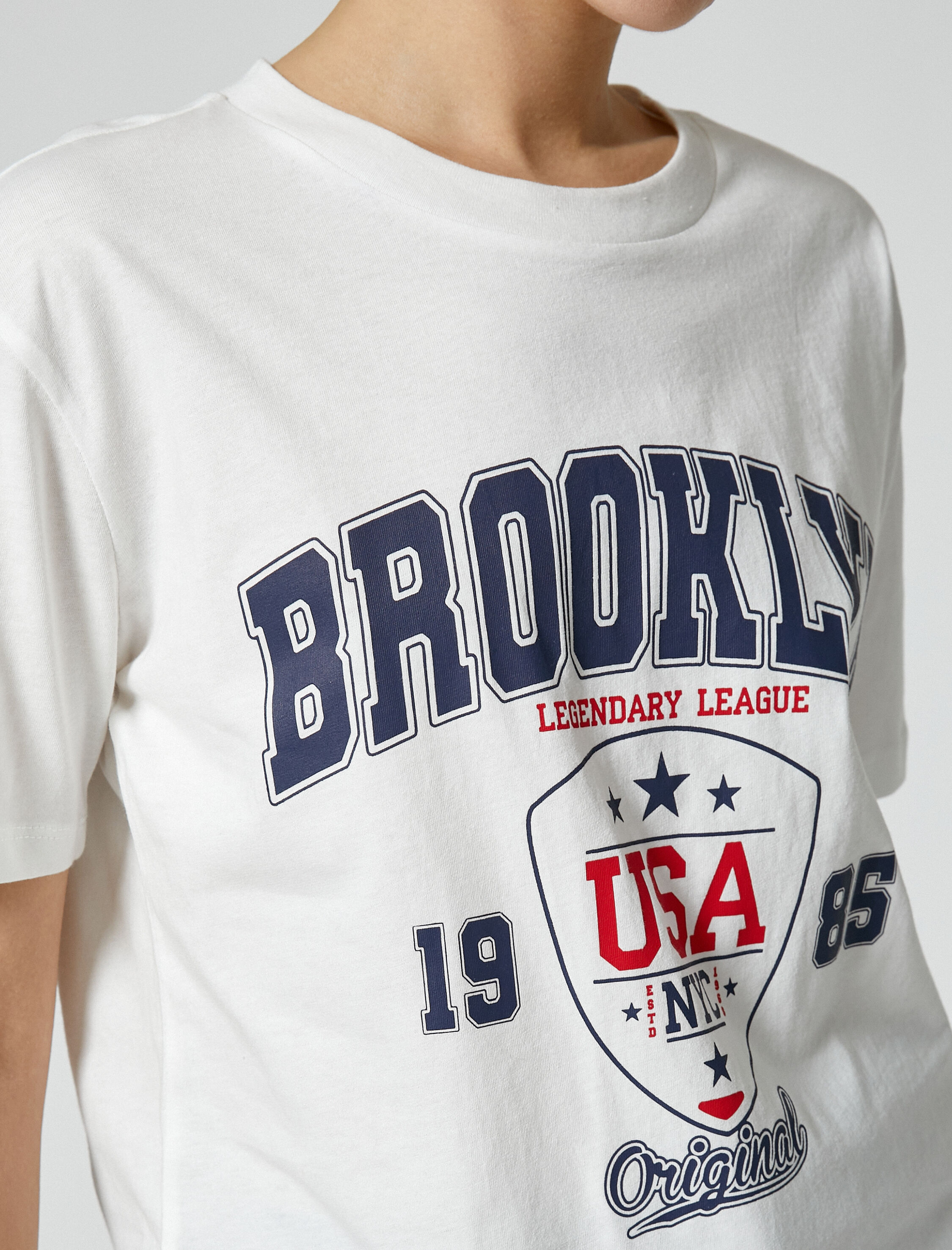   Kolej Tişört Kısa Kollu Bisiklet Yaka Pamuklu