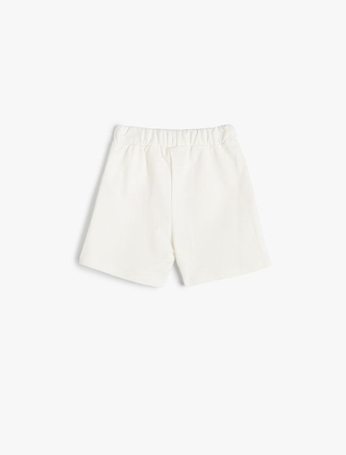 Erkek Bebek Basic Şort Beli Bağlamalı Cepli Pamuklu