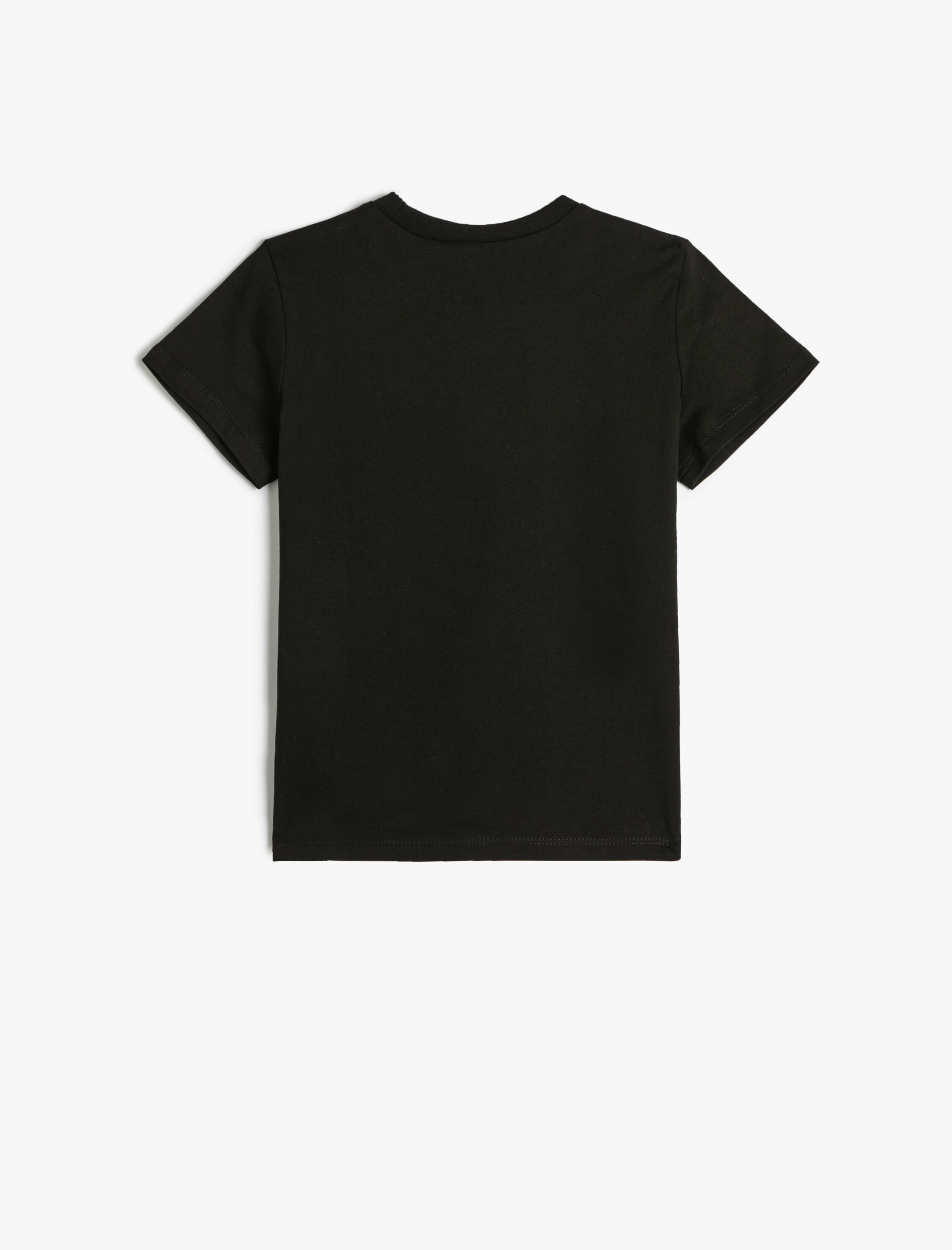  Erkek Çocuk Kuru Kafa Baskılı Kısa Kollu Tişört Bisiklet Yaka Pamuklu