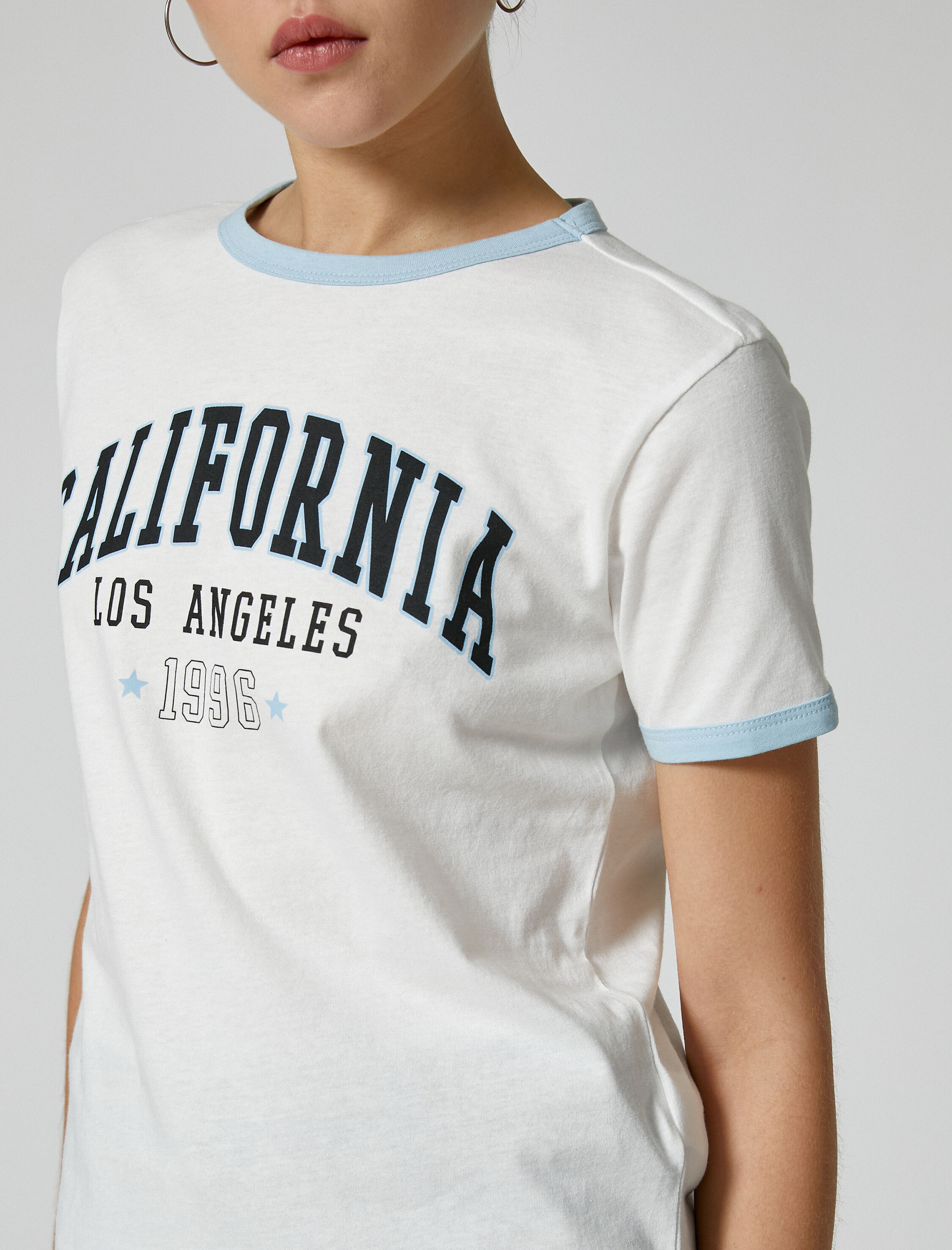   Kolej Tişört Kısa Kollu Bisiklet Yaka Pamuklu