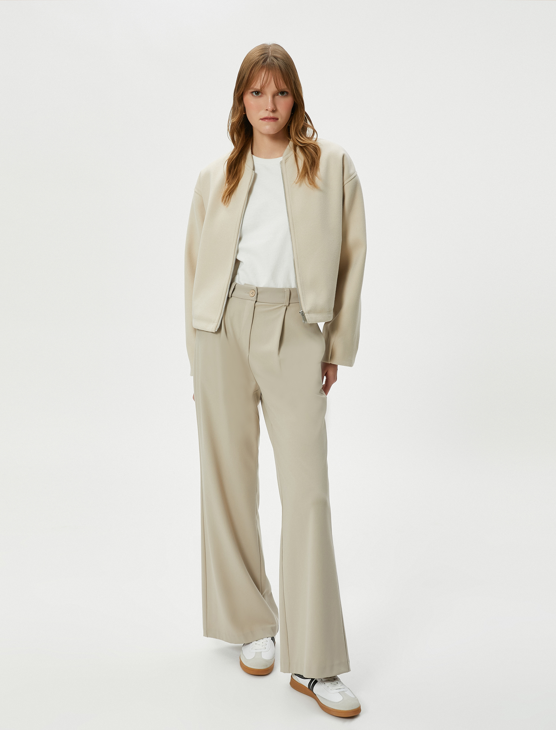   Bomber Ceket Fermuarlı Ribanalı