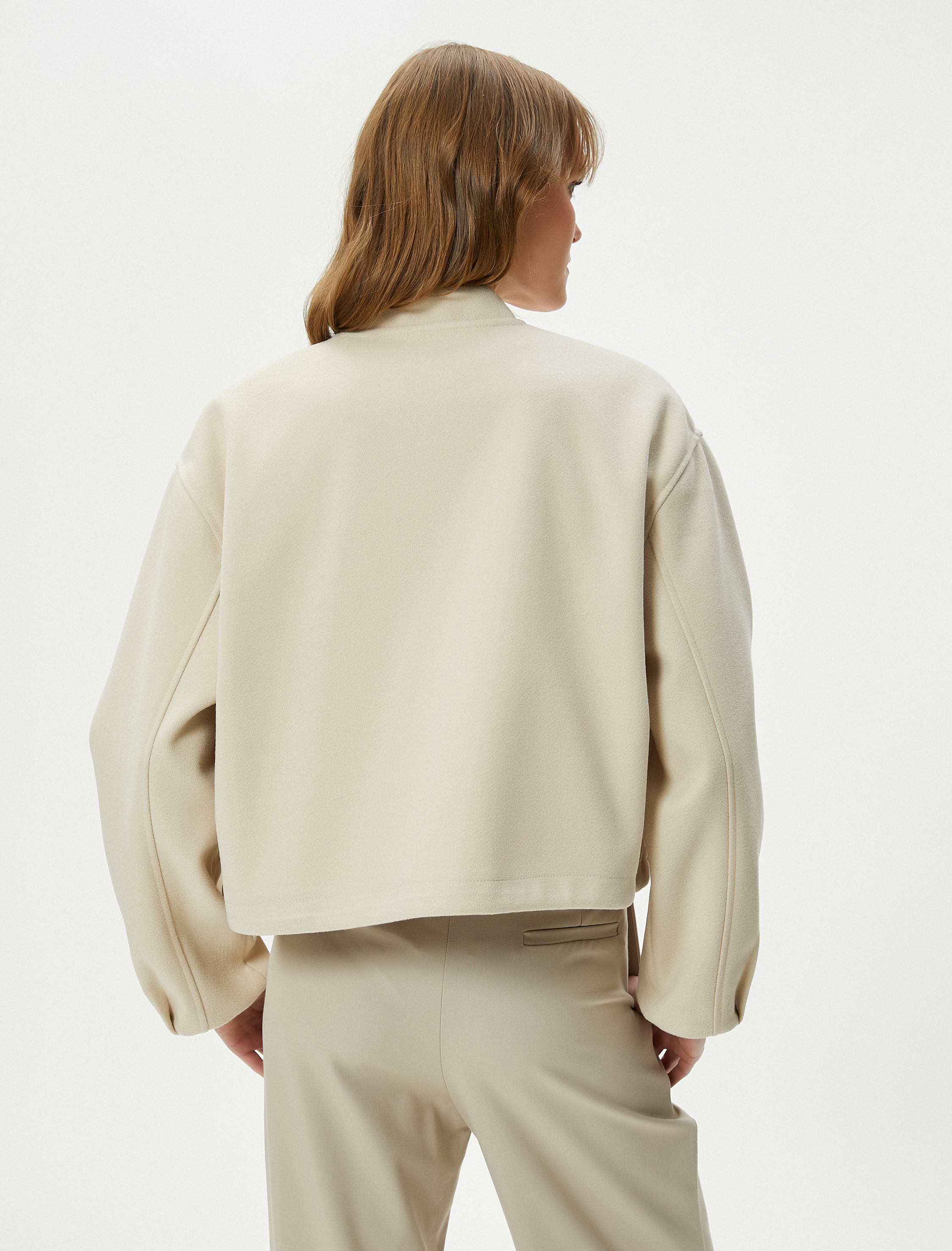   Bomber Ceket Fermuarlı Ribanalı