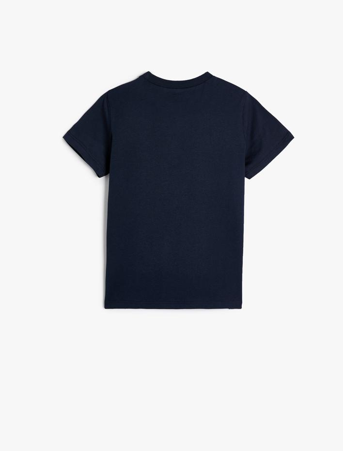 Erkek Çocuk Tişört Kısa Kollu Sörf Baskılı Pamuklu