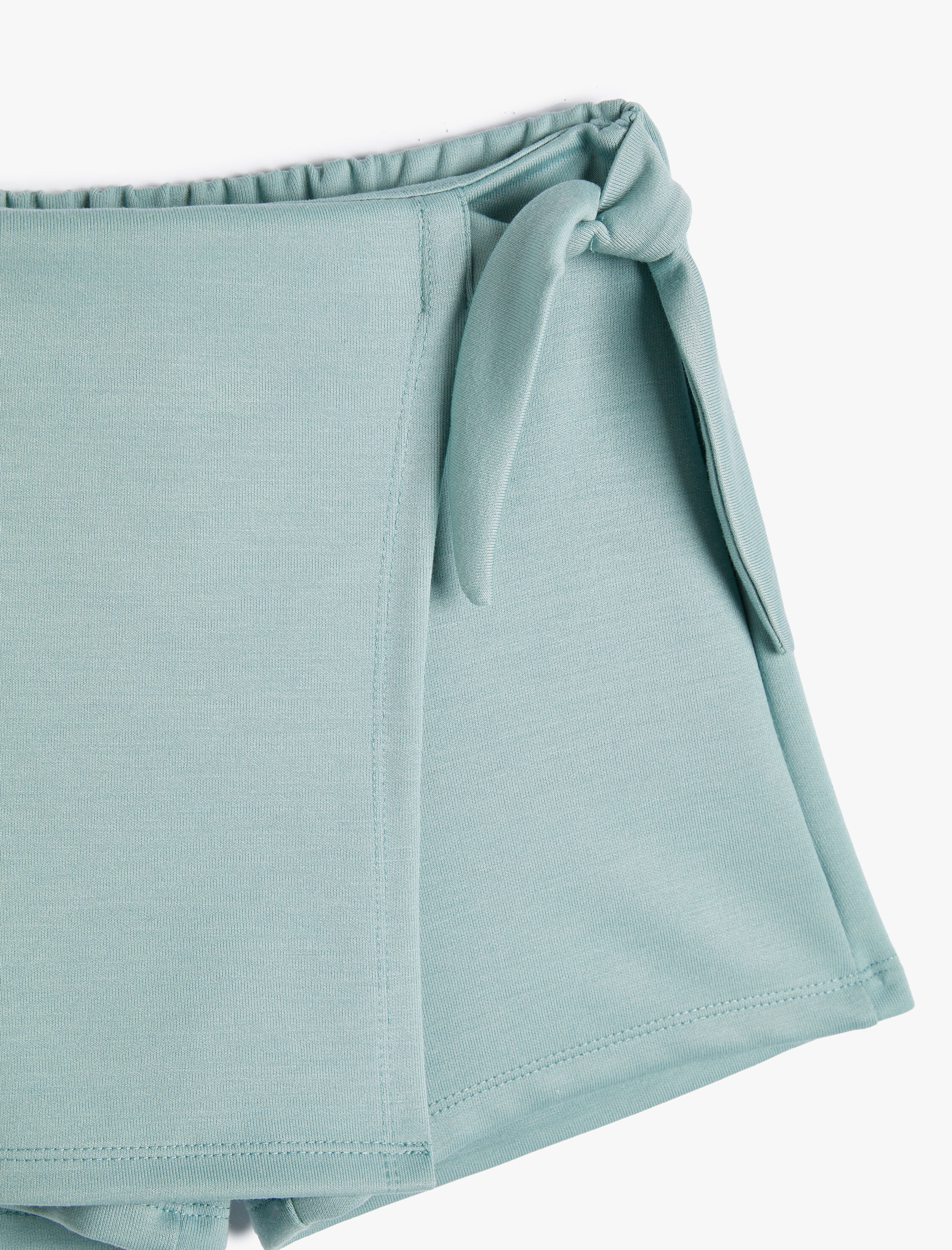  Kız Çocuk Şort Etek Kruvaze Yandan Bağlamalı