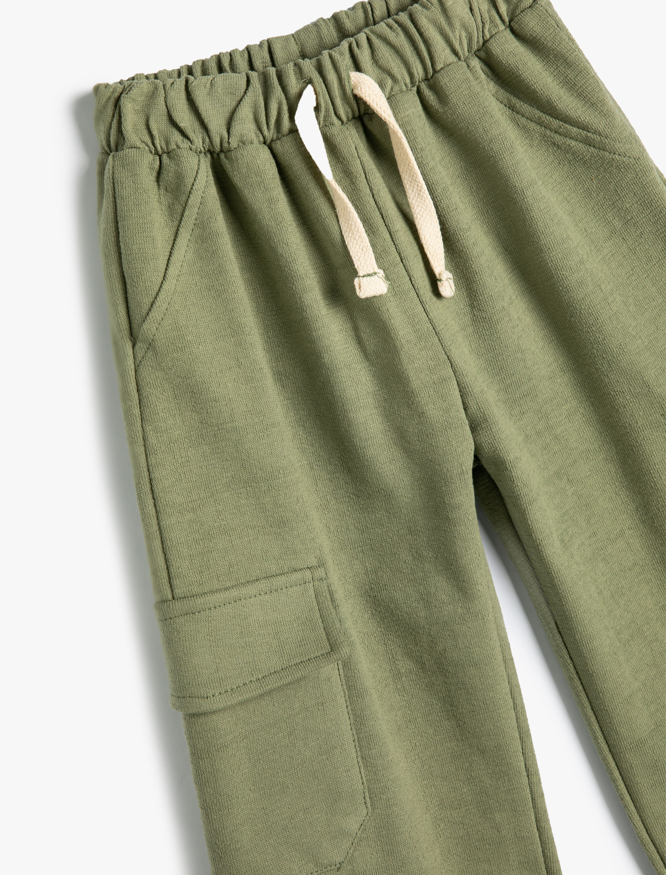  Erkek Bebek Eşofman Altı Beli Bağlamalı Cepli Pamuklu