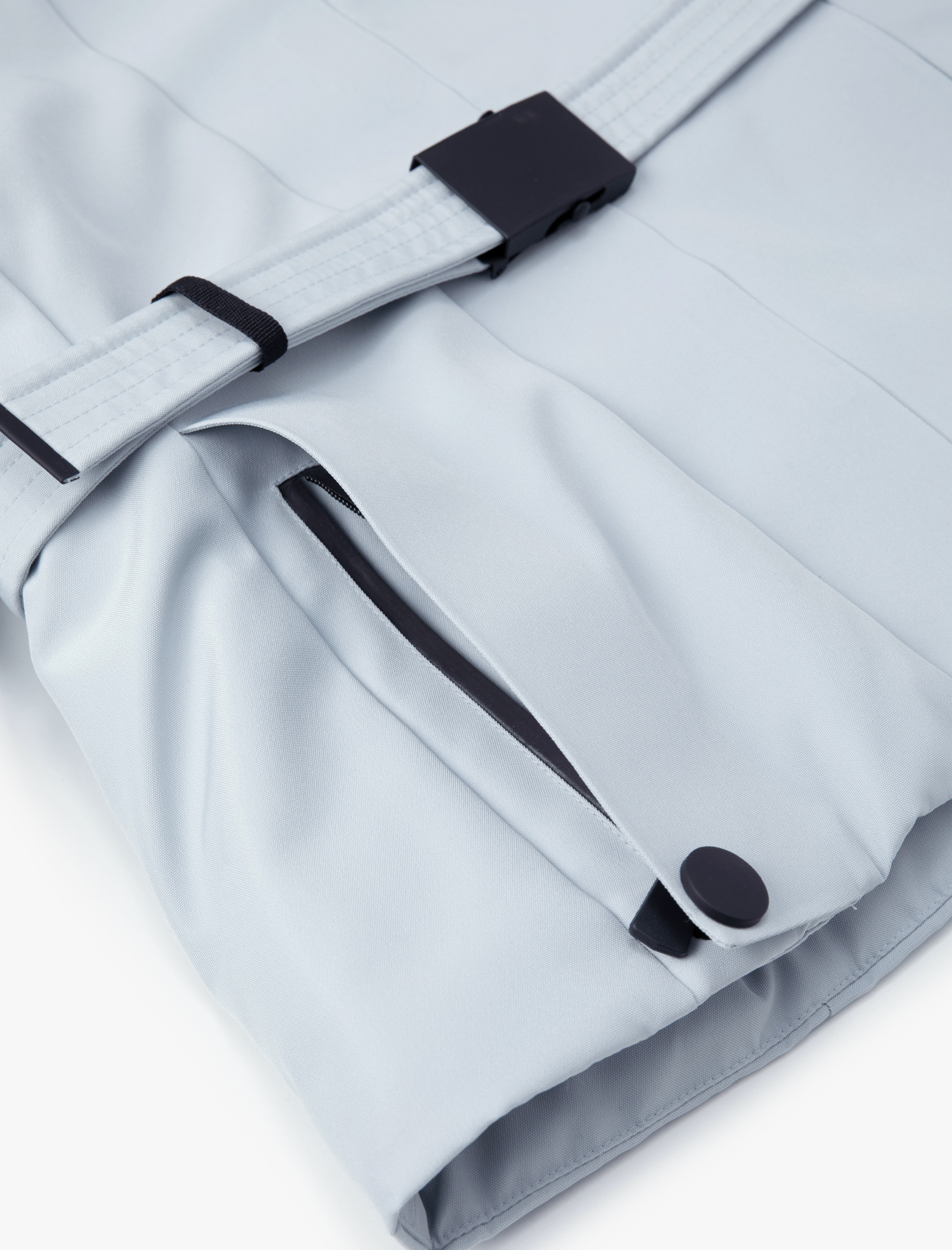   Kayak Montu Kapüşonlu Suni Kürk Detaylı Kemerli Cepli