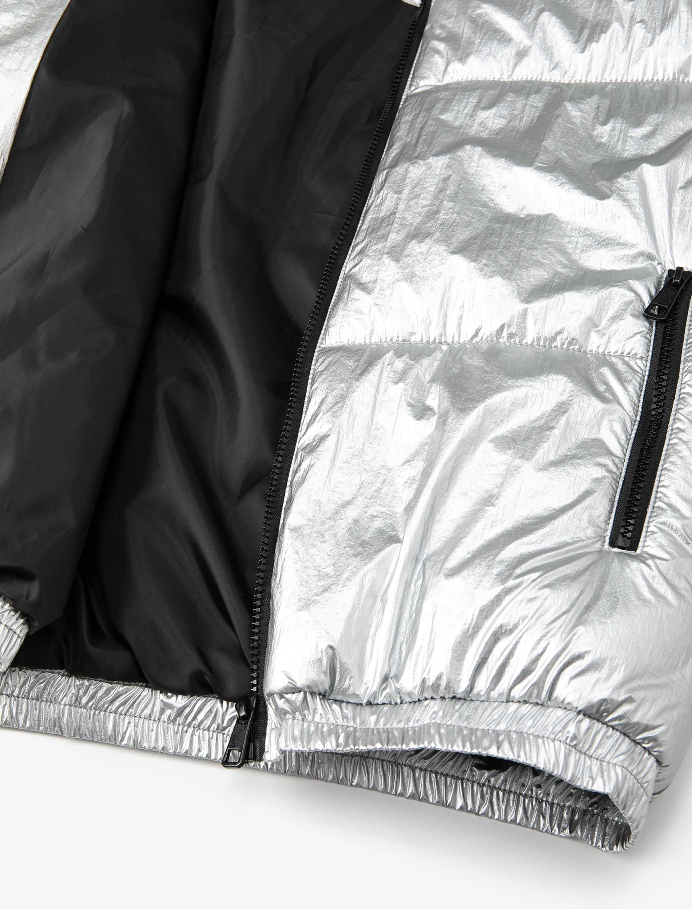   Outdoor Mont Dik Yaka Metalik Fermuarlı Cepli Su İtici