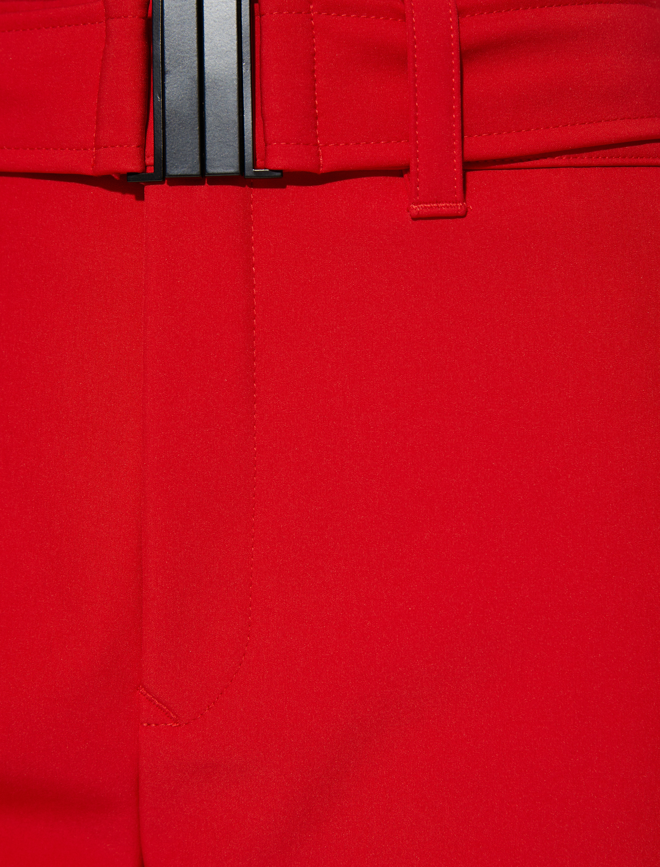   Kayak Pantolonu Kemer Detaylı Cepli Yüksek Bel