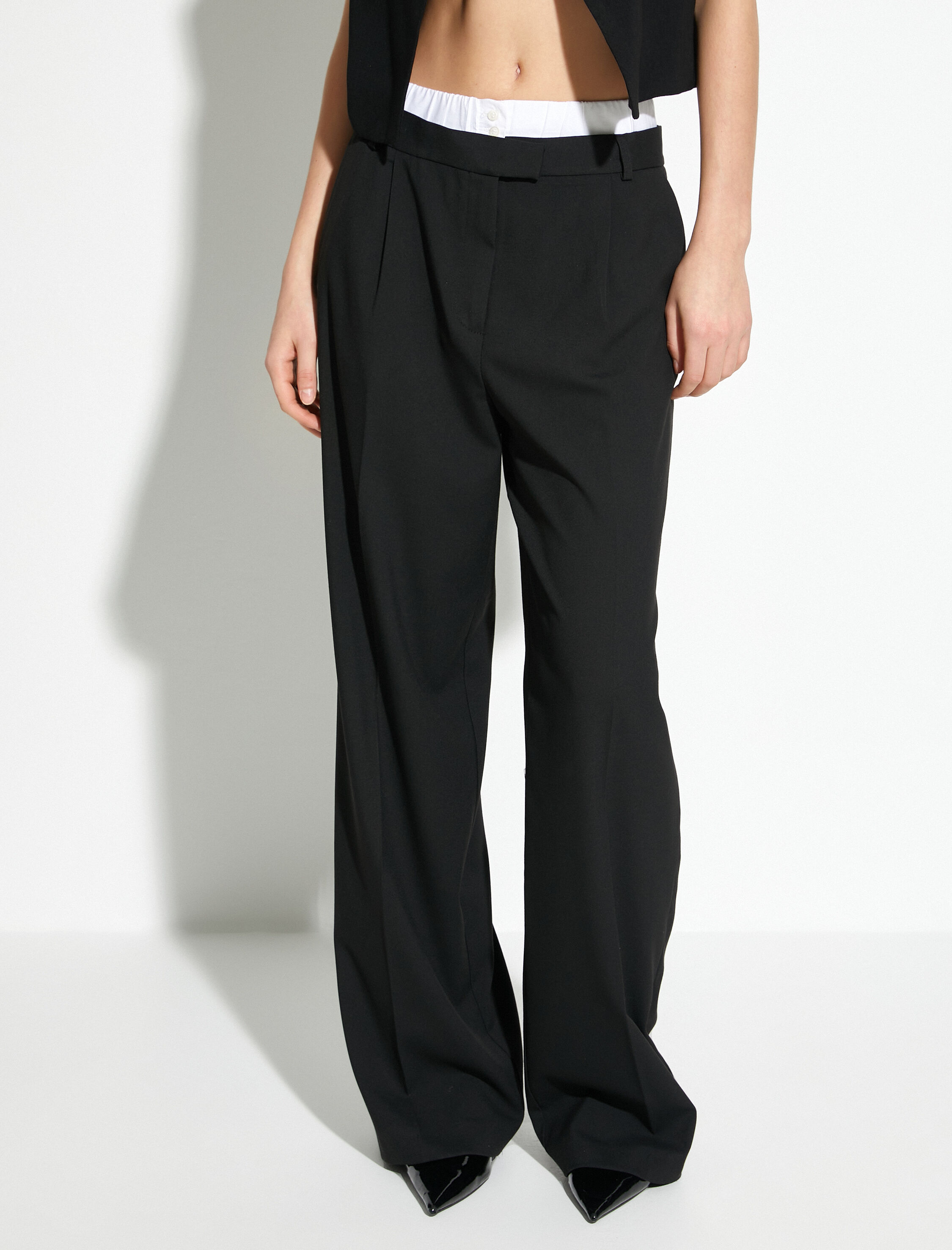   Geniş Paça Pantolon Normal Bel