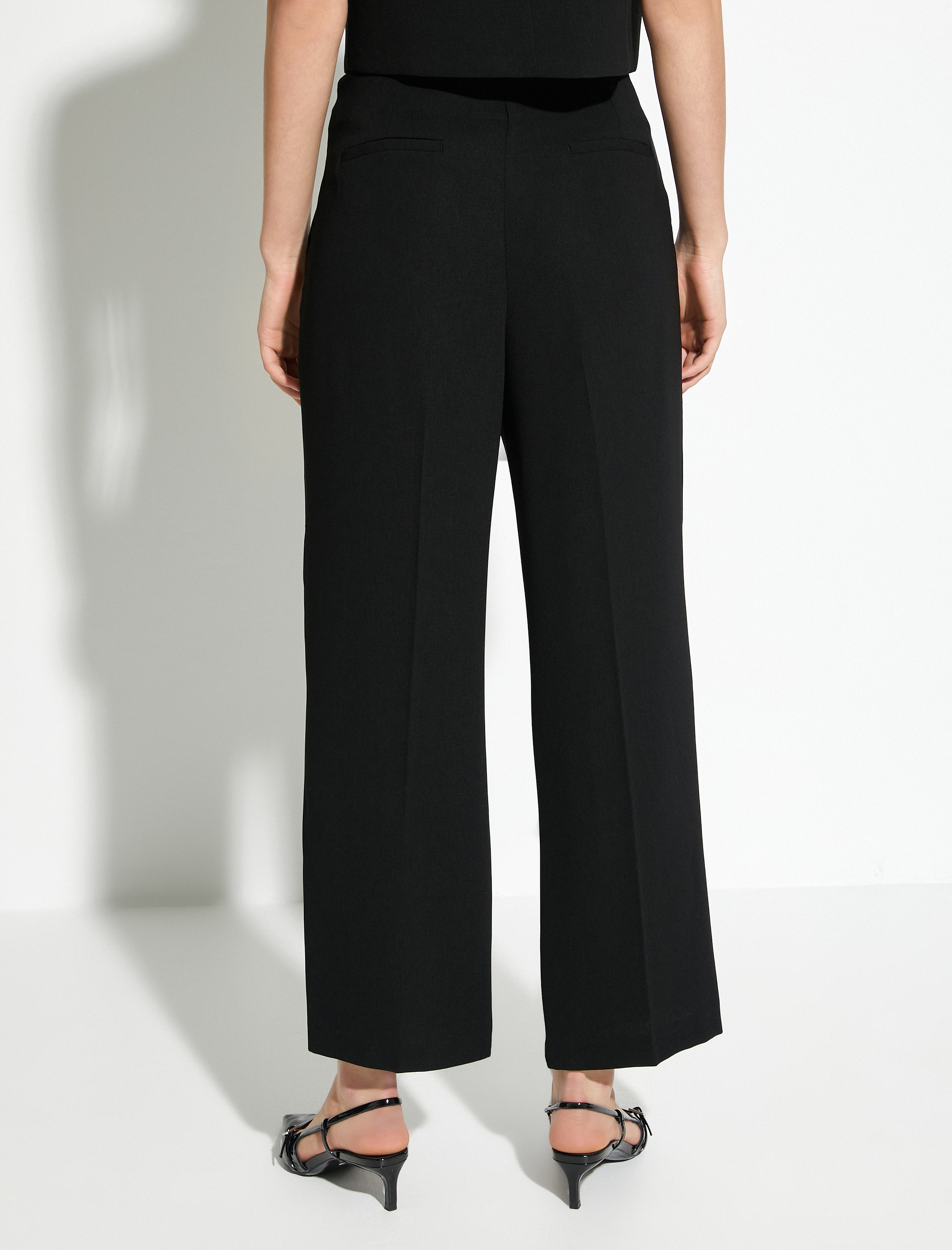   Bol Paça Pantolon Metal Kemer Detaylı Normal Bel