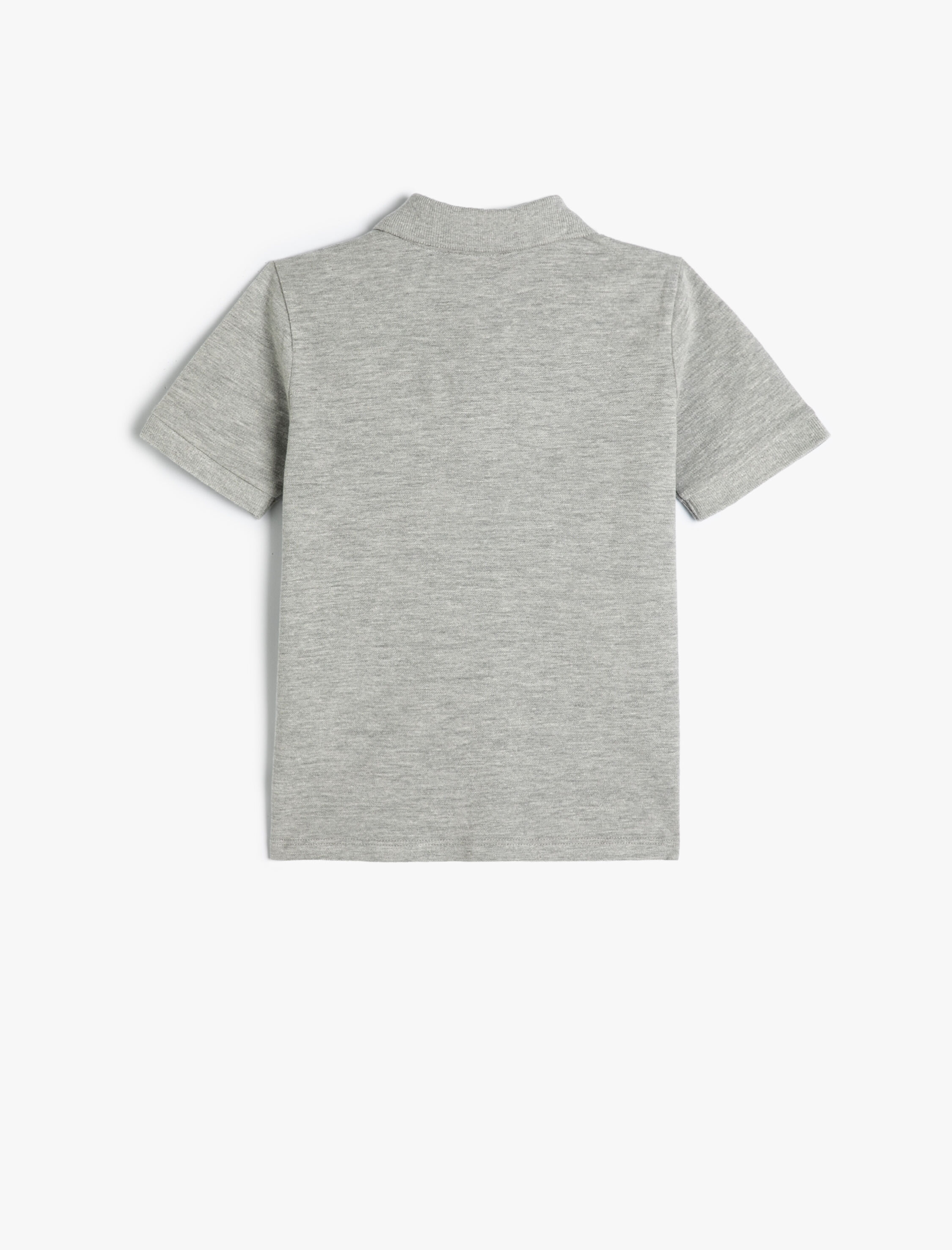  Erkek Çocuk Basic Polo Yaka Tişört Kısa Kollu Pamuklu