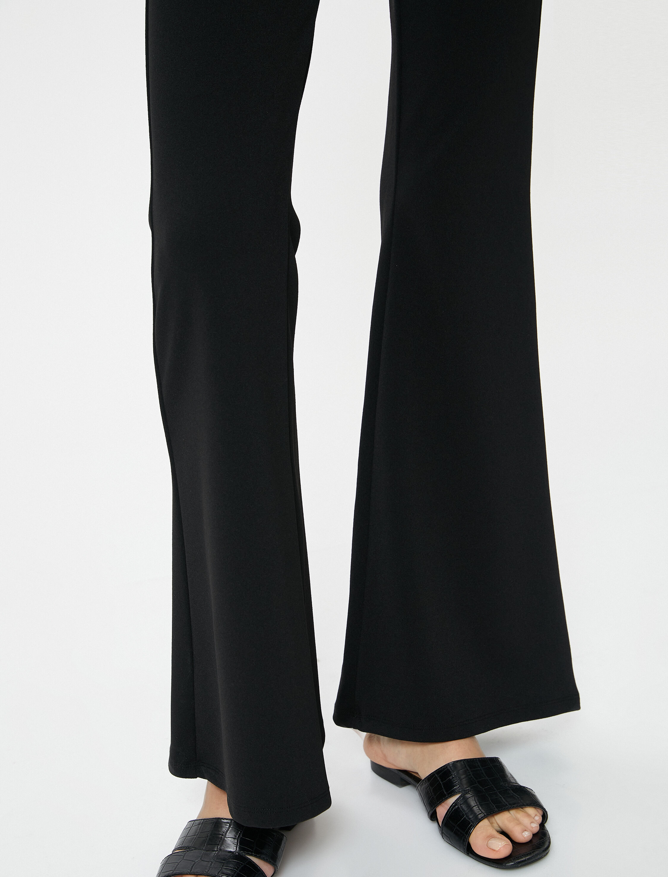   Tayt Pantolon İspanyol Paça Normal Bel