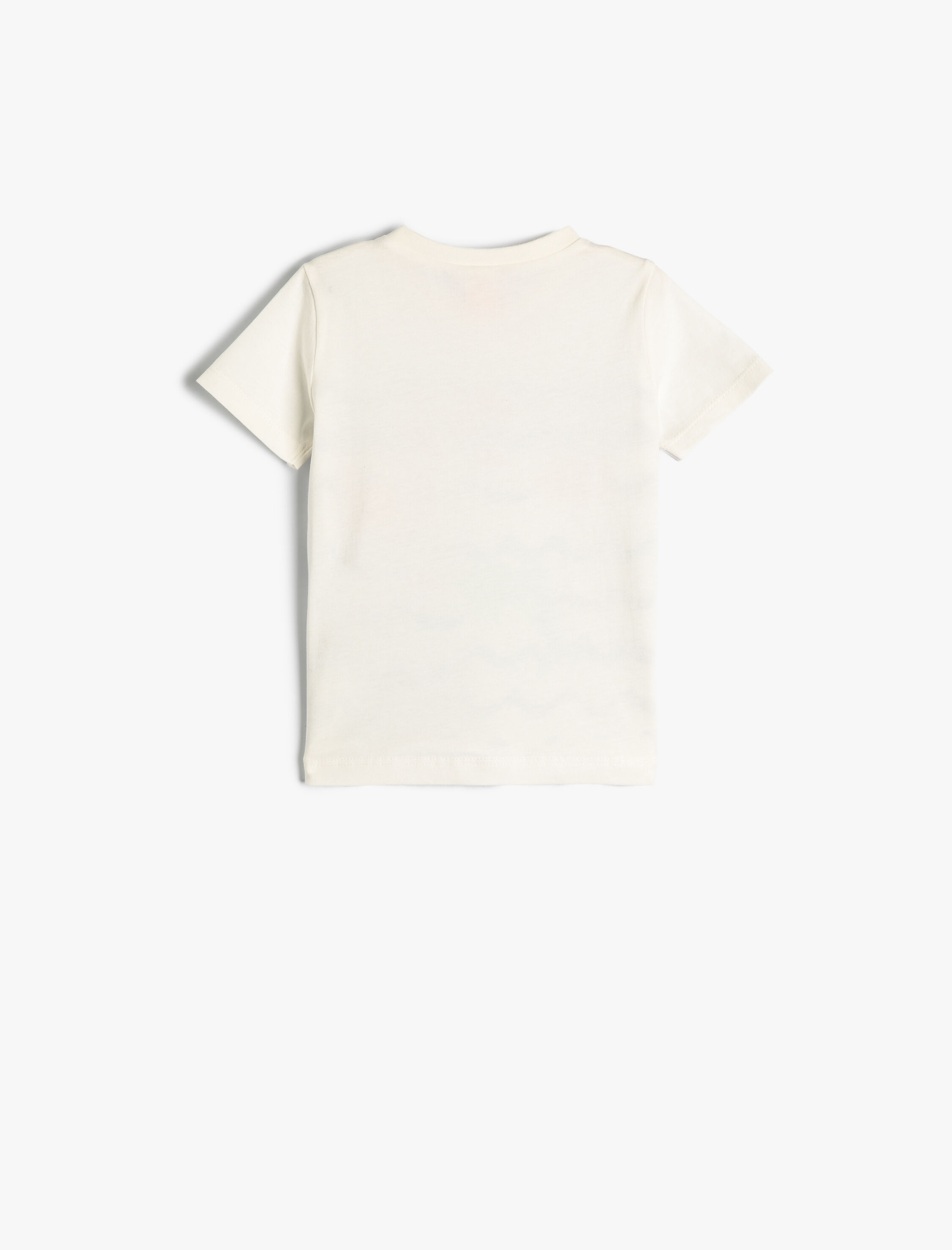  Erkek Bebek Kısa Kollu Tişört Marin Temalı Baskılı Bisiklet Yaka