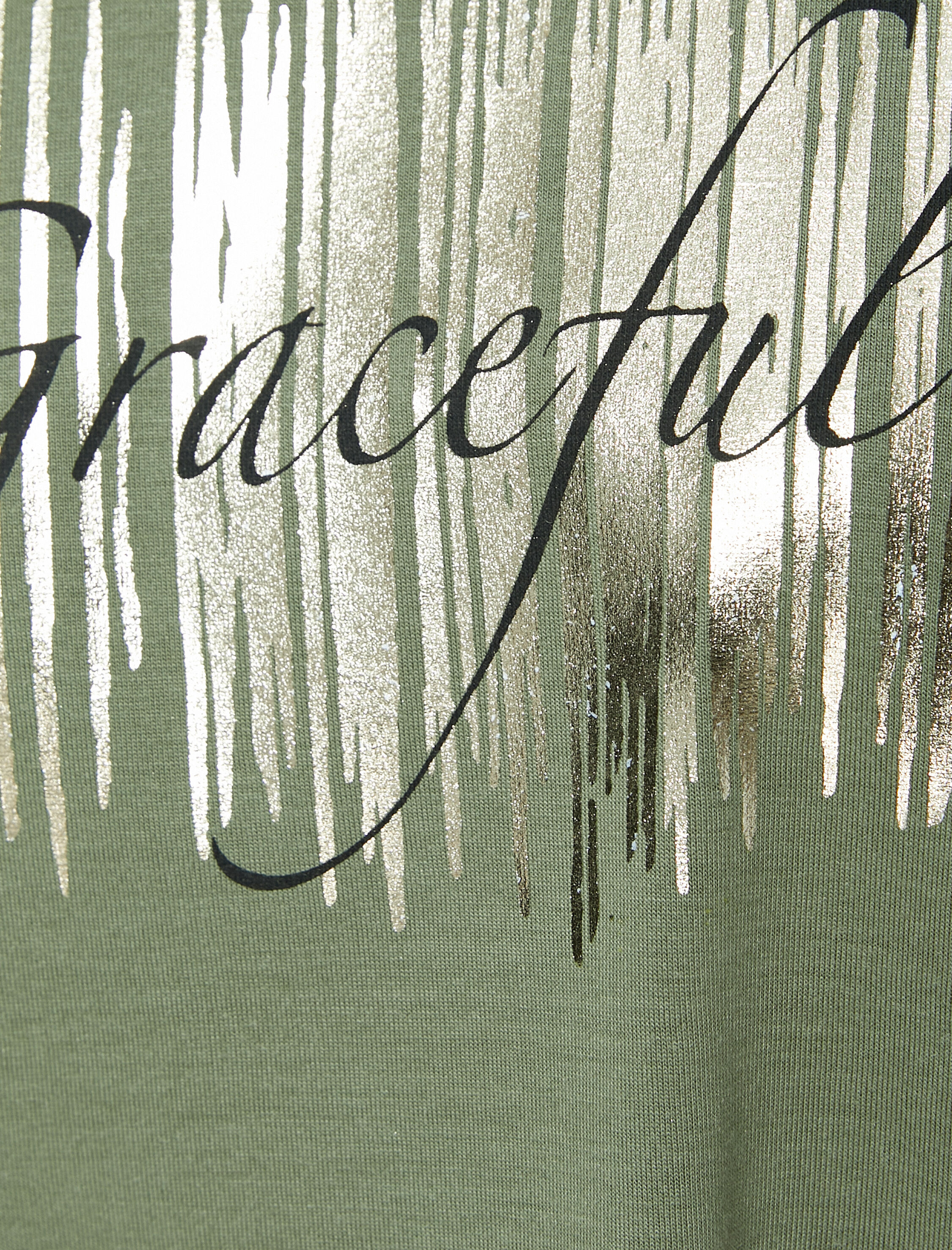   Baskılı Tişört Bisiklet Yaka Kısa Kollu Viskon Karışımlı