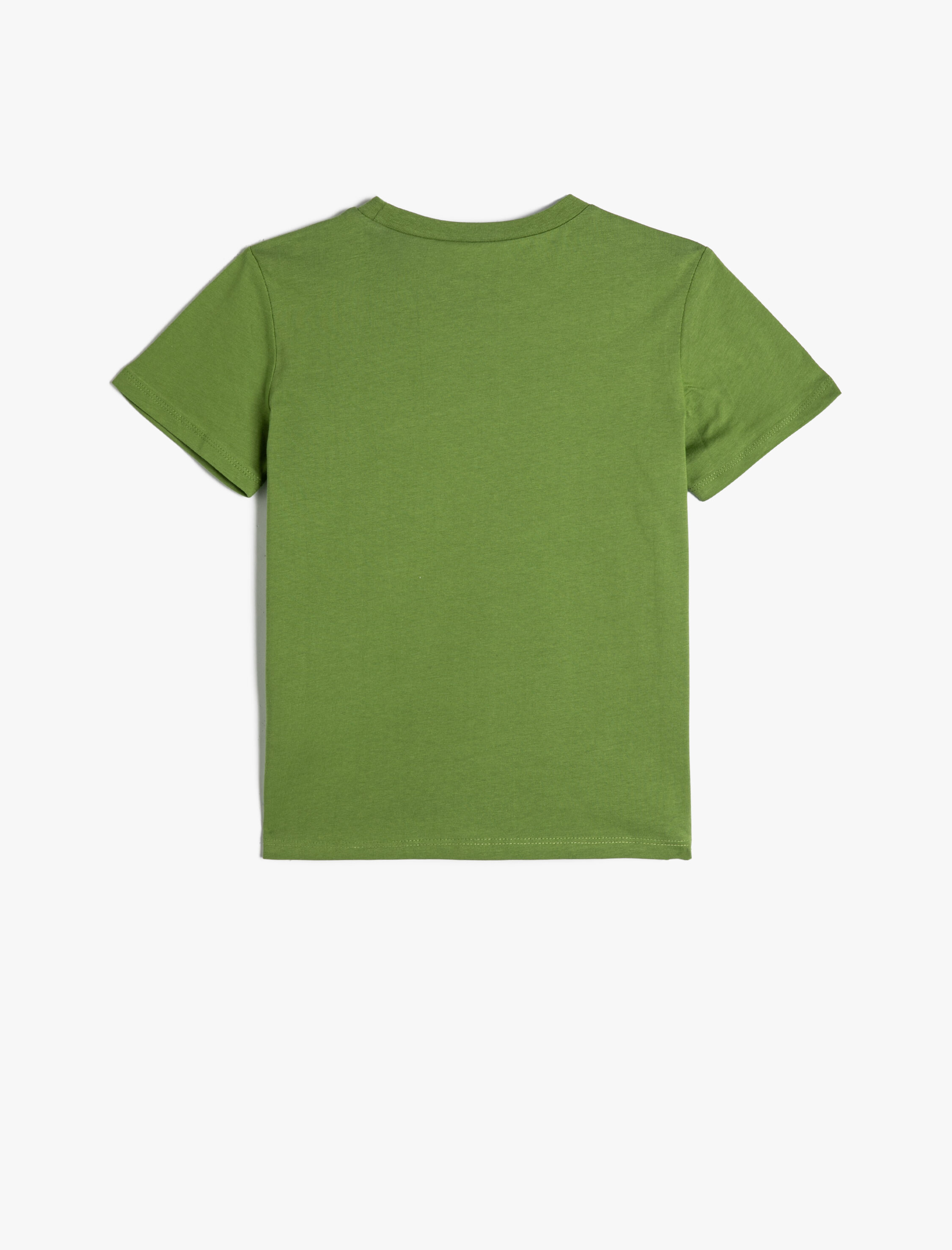  Erkek Çocuk Dinozorlu Tişört Kısa Kollu Bisiklet Yaka Pamuklu