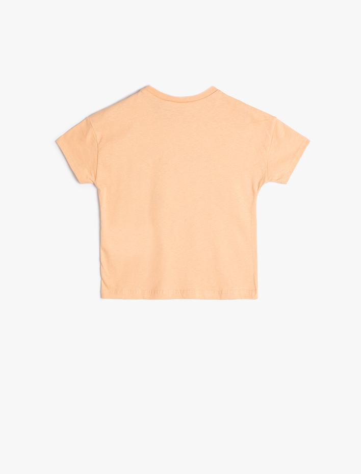 Kız Bebek Snoopy Tişört Lisanslı Kısa Kollu Bisiklet Yaka Pamuklu