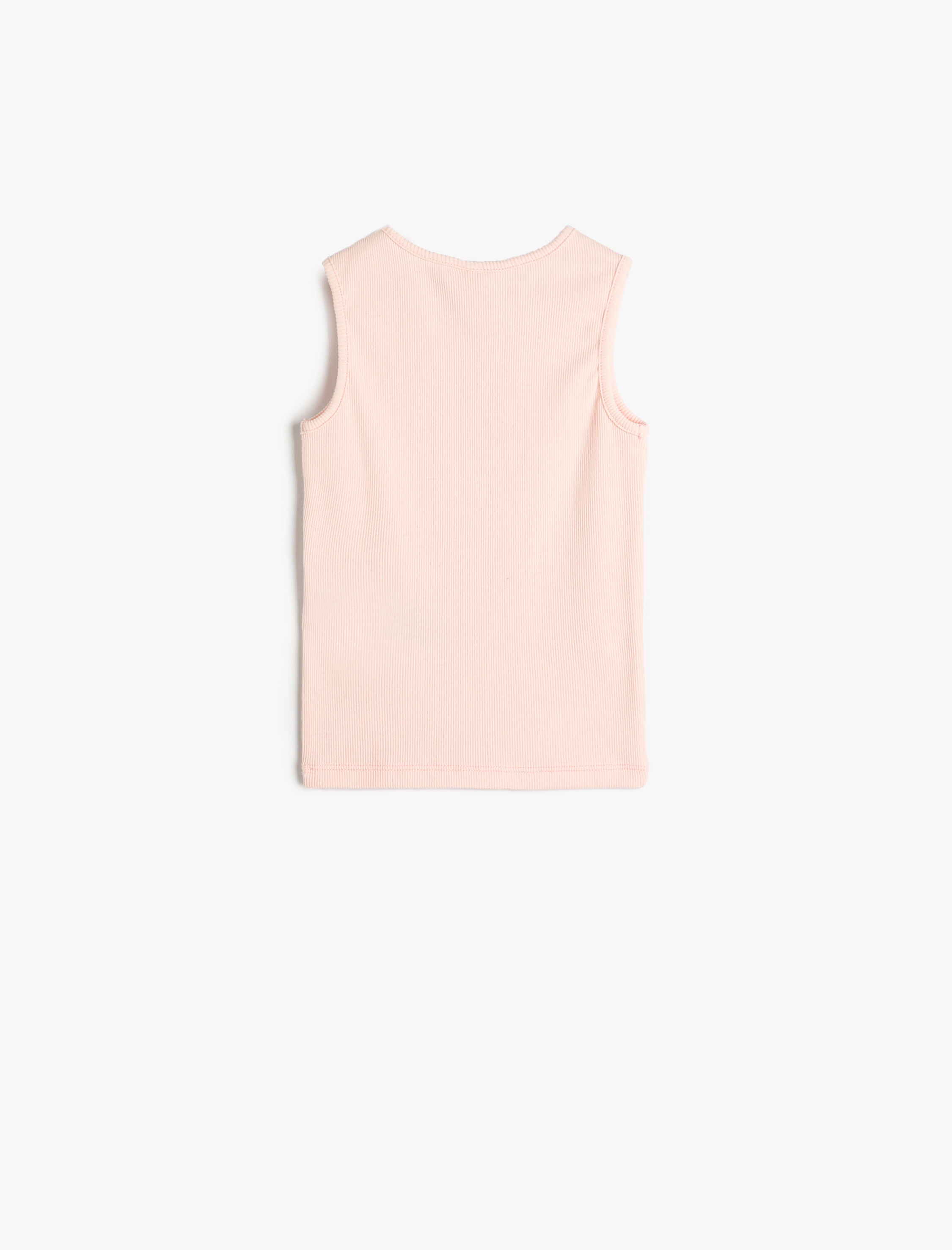  Kız Bebek Atlet Kolsuz Baskılı Ribanalı Pamuklu