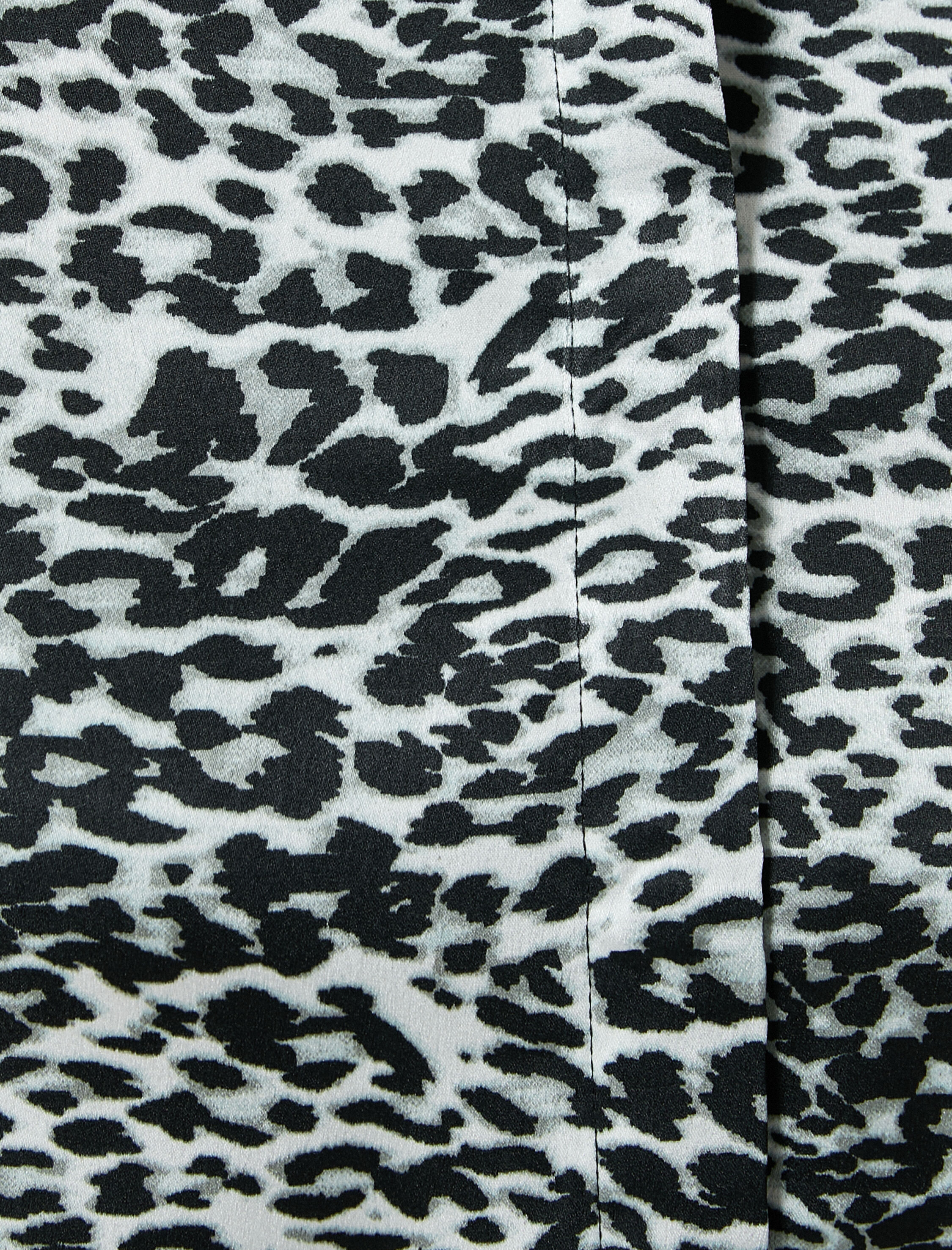   Leopar Desenli Uzun Kollu Gömlek