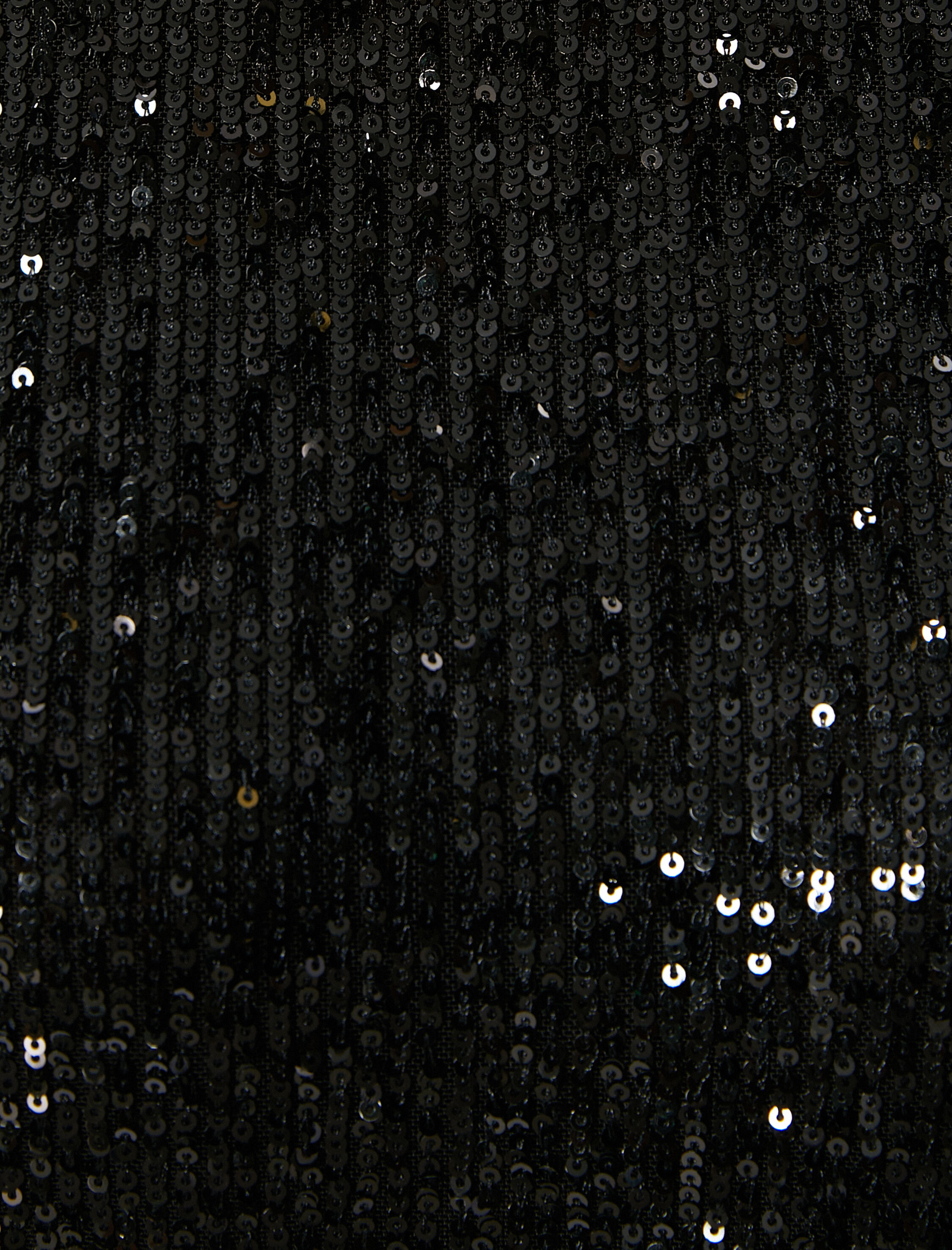   Pullu Payetli Bluz Kısa Kollu Bisiklet Yaka