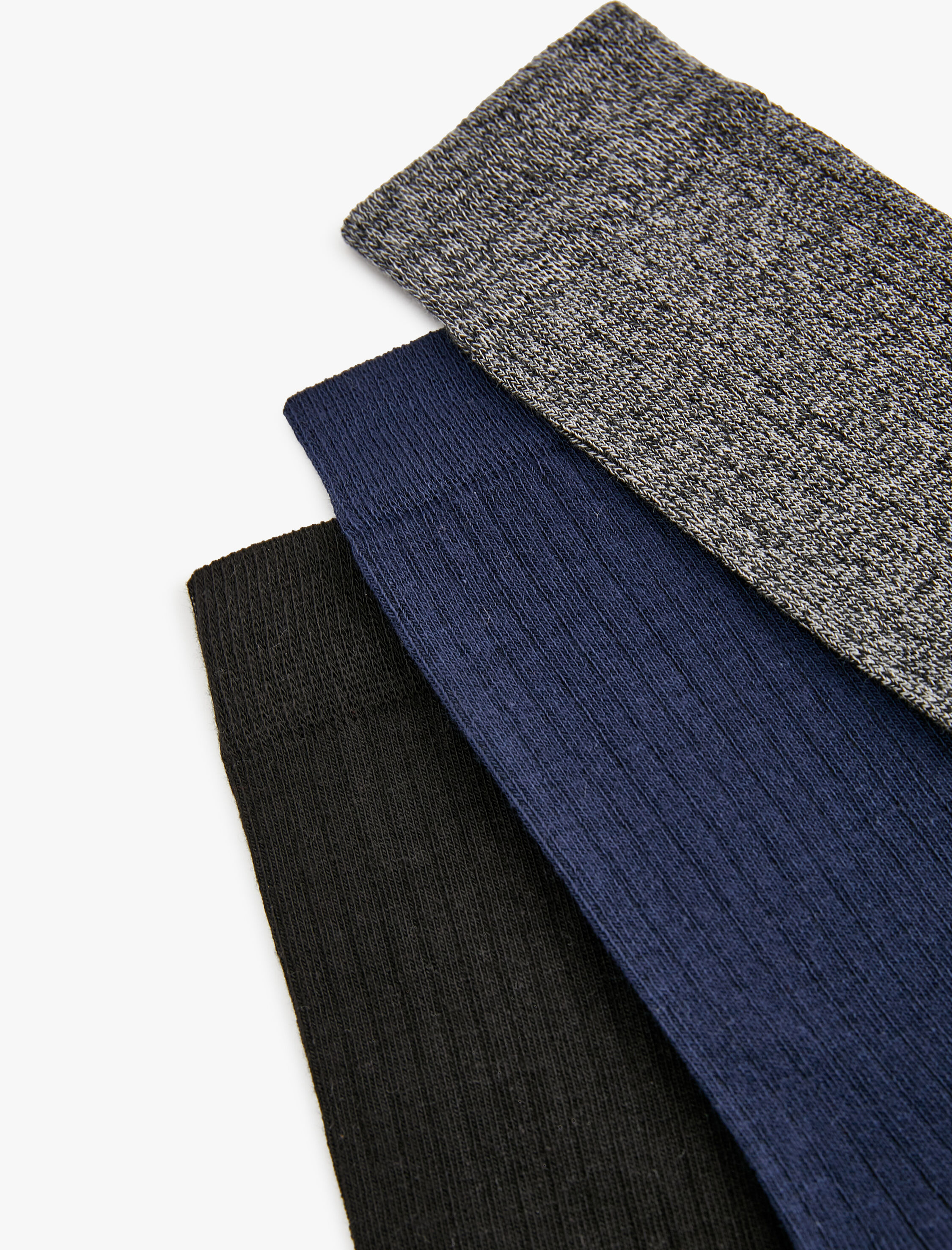  Erkek 3'lü Soket Çorap Seti Çok Renkli