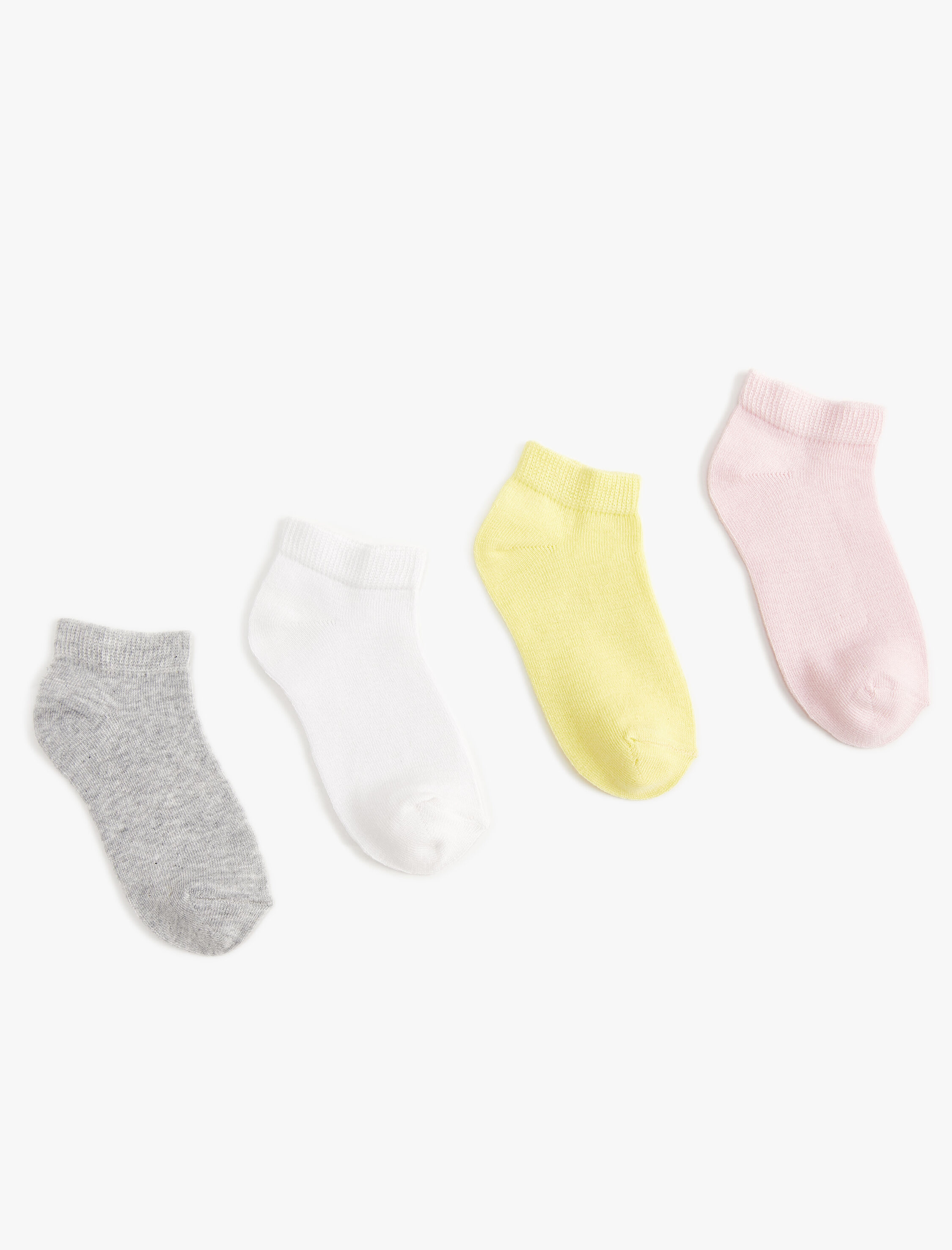  Kız Çocuk 4'lü Basic Çorap Seti
