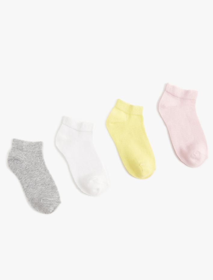 Kız Çocuk 4'lü Basic Çorap Seti