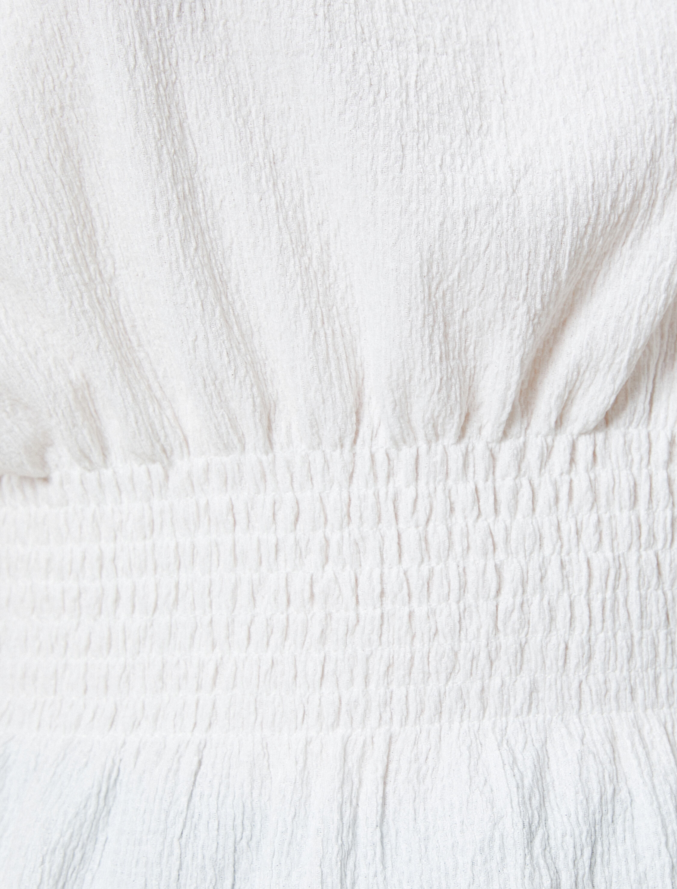   Kısa Kollu Bluz Gipeli Fırfırlı