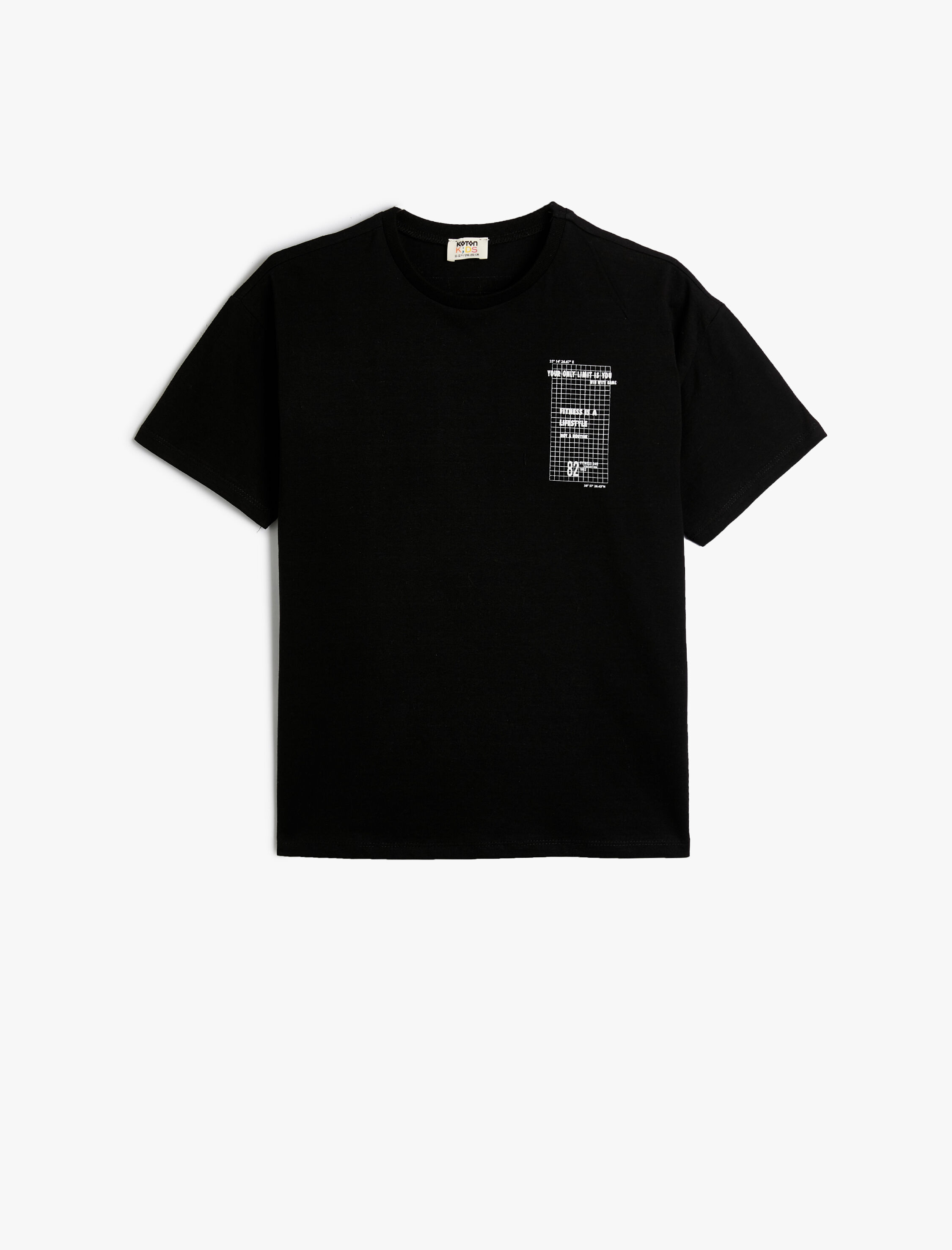  Erkek Çocuk Tişört Kısa Kollu Spor Temalı Arkası Baskılı Pamuklu