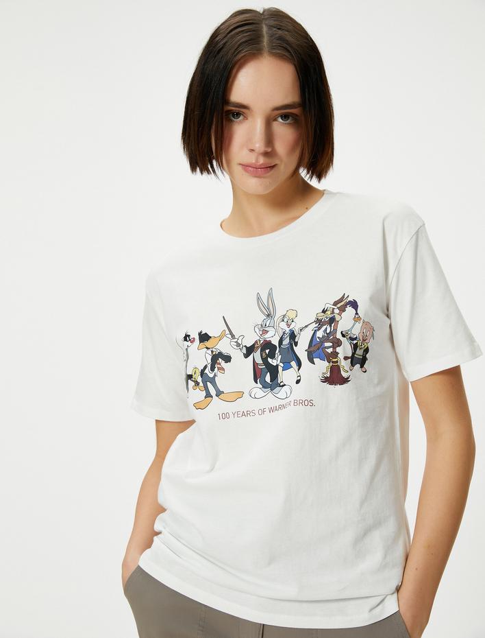  Bugs Bunny Tişört Lisanslı Kısa Kollu Bisiklet Yaka Pamuklu