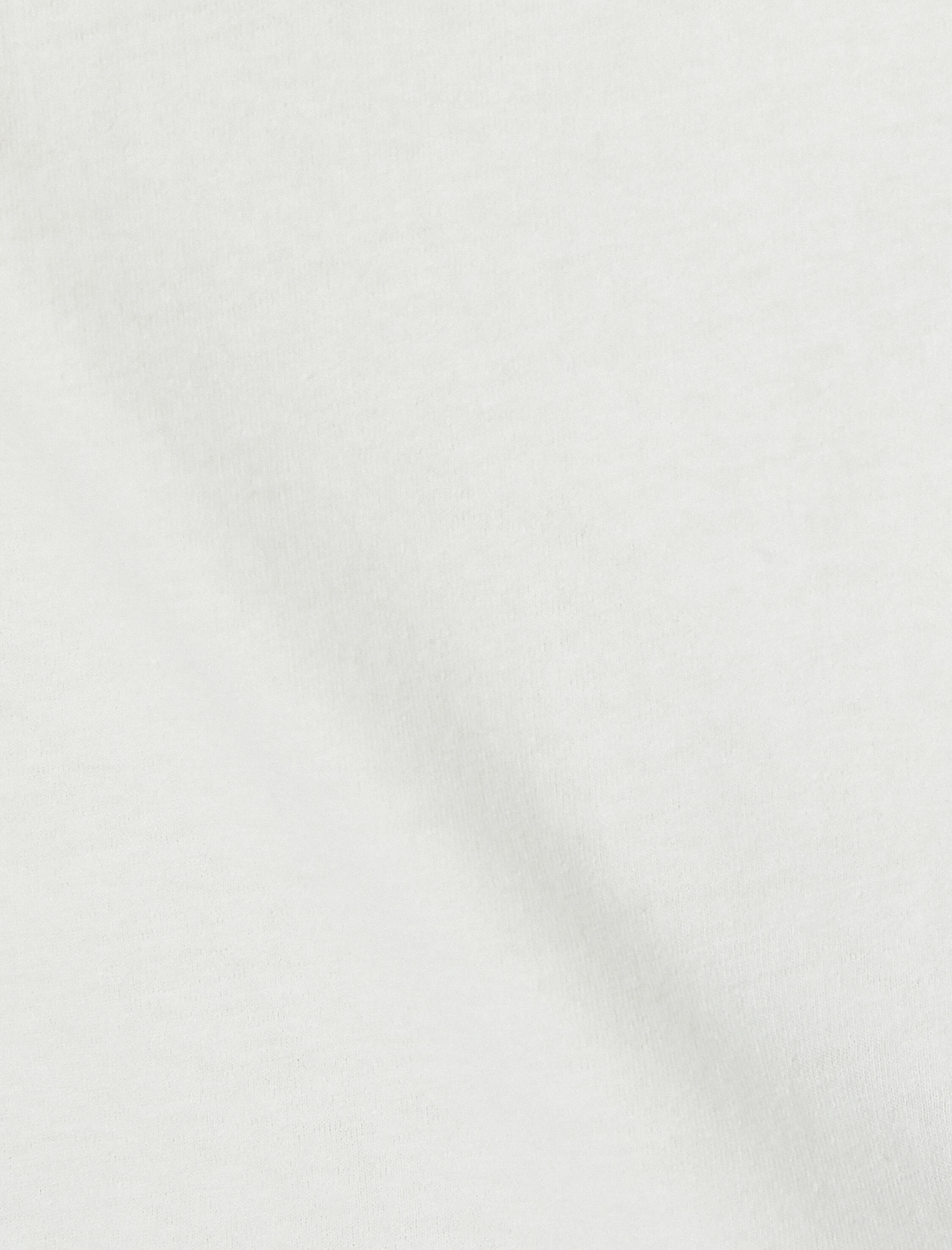   Cep Detaylı Tişört Tavşan İşlemeli Kısa Kollu Bisiklet Yaka Pamuklu