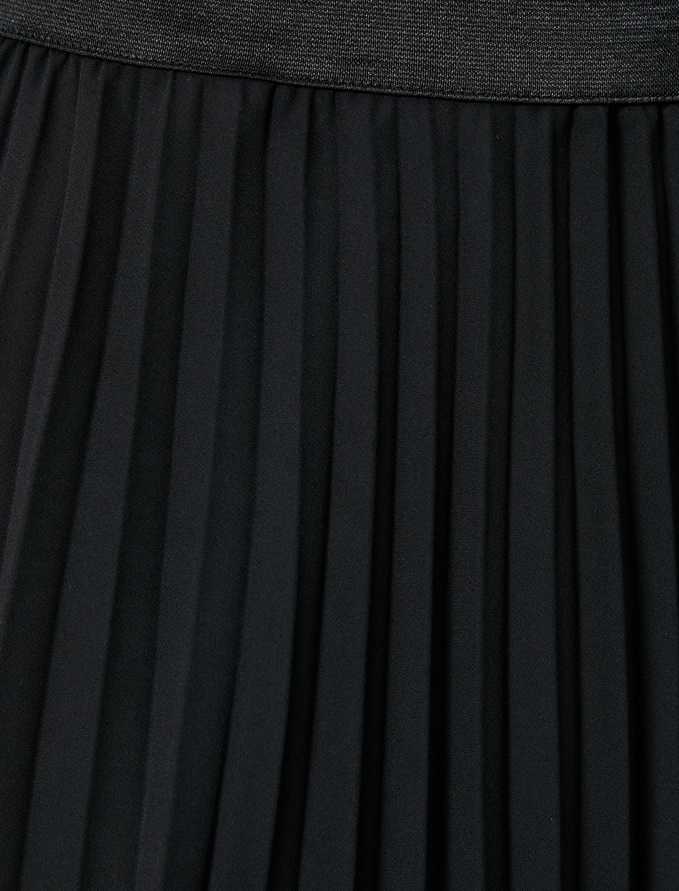   Midi Pileli Etek Normal Bel