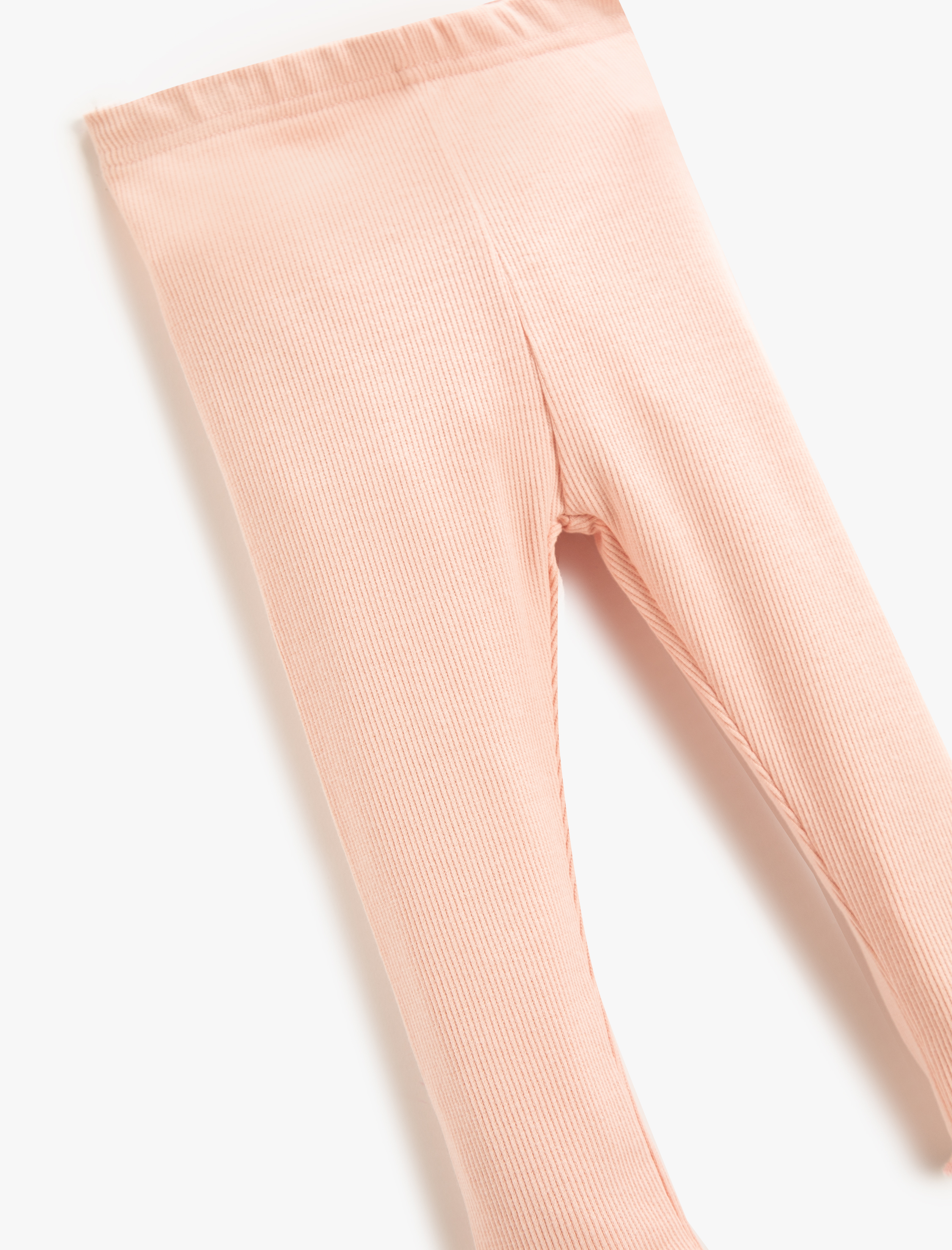  Kız Bebek Basic Ribanalı Pamuklu Tayt Beli Lastikli