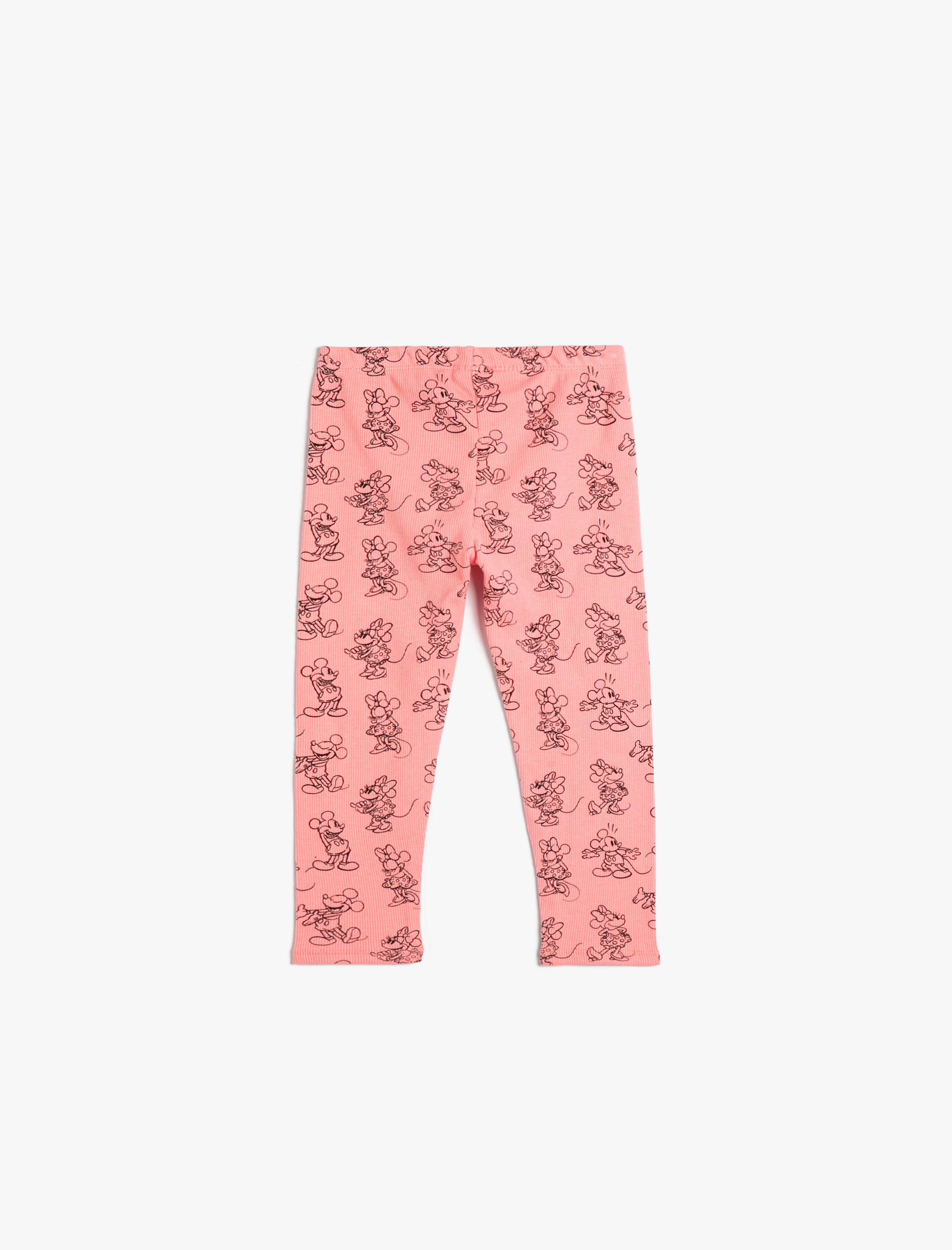 Kız Bebek Minnie ve Mickey Mouse Tayt Lisanslı Fitilli Pamuklu