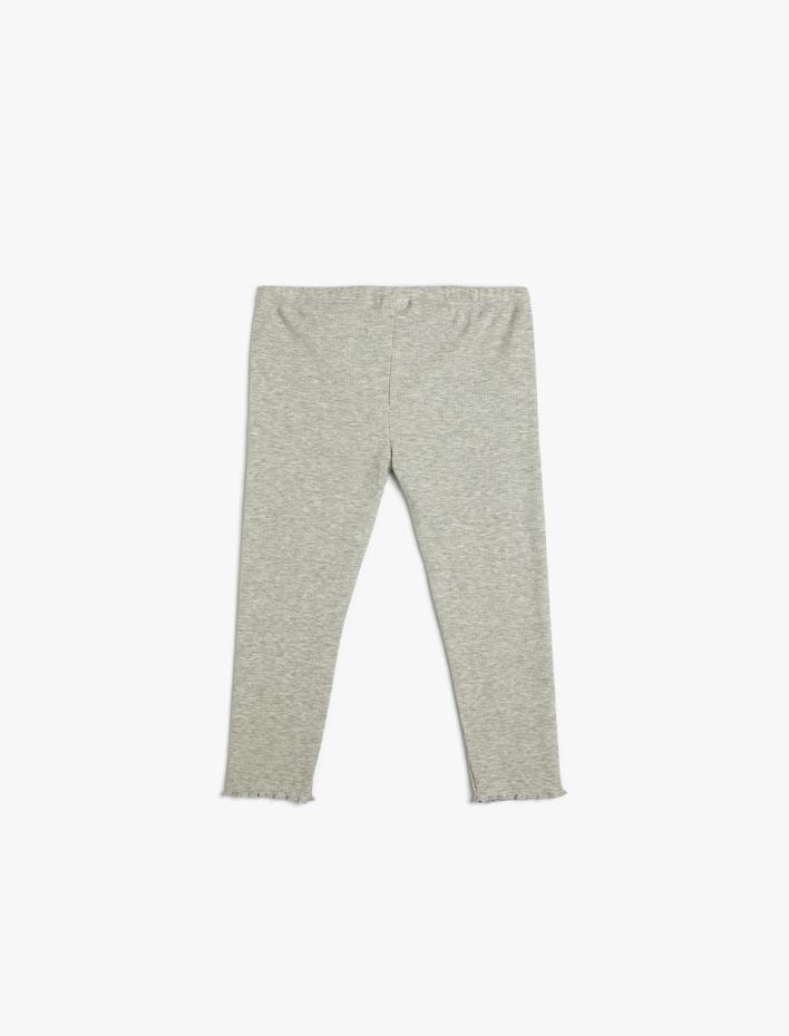 Kız Bebek Basic Tayt Cep Detaylı Ribanalı