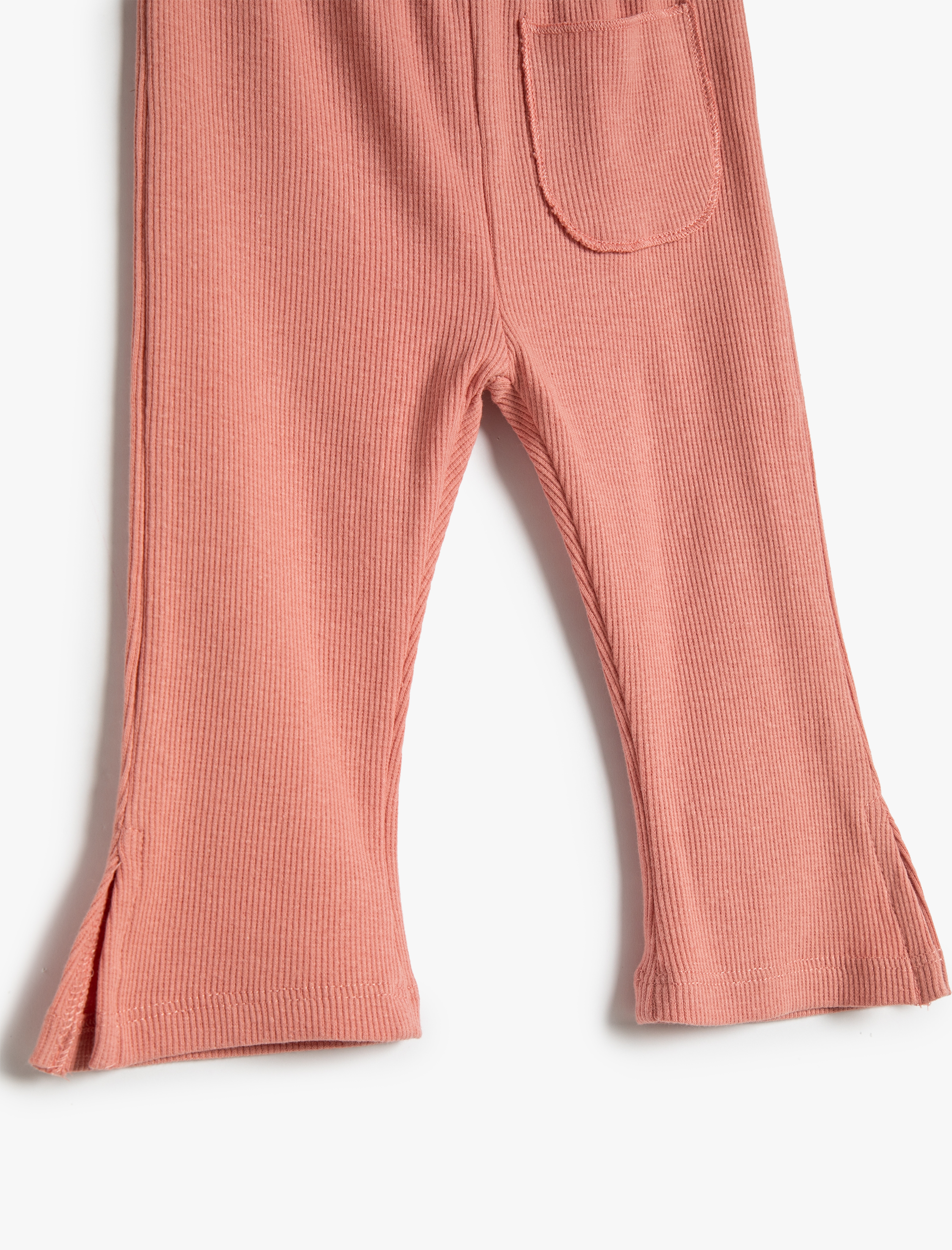  Kız Bebek İspanyol Paça Basic Tayt Kaşkorse Beli Lastikli Pamuklu