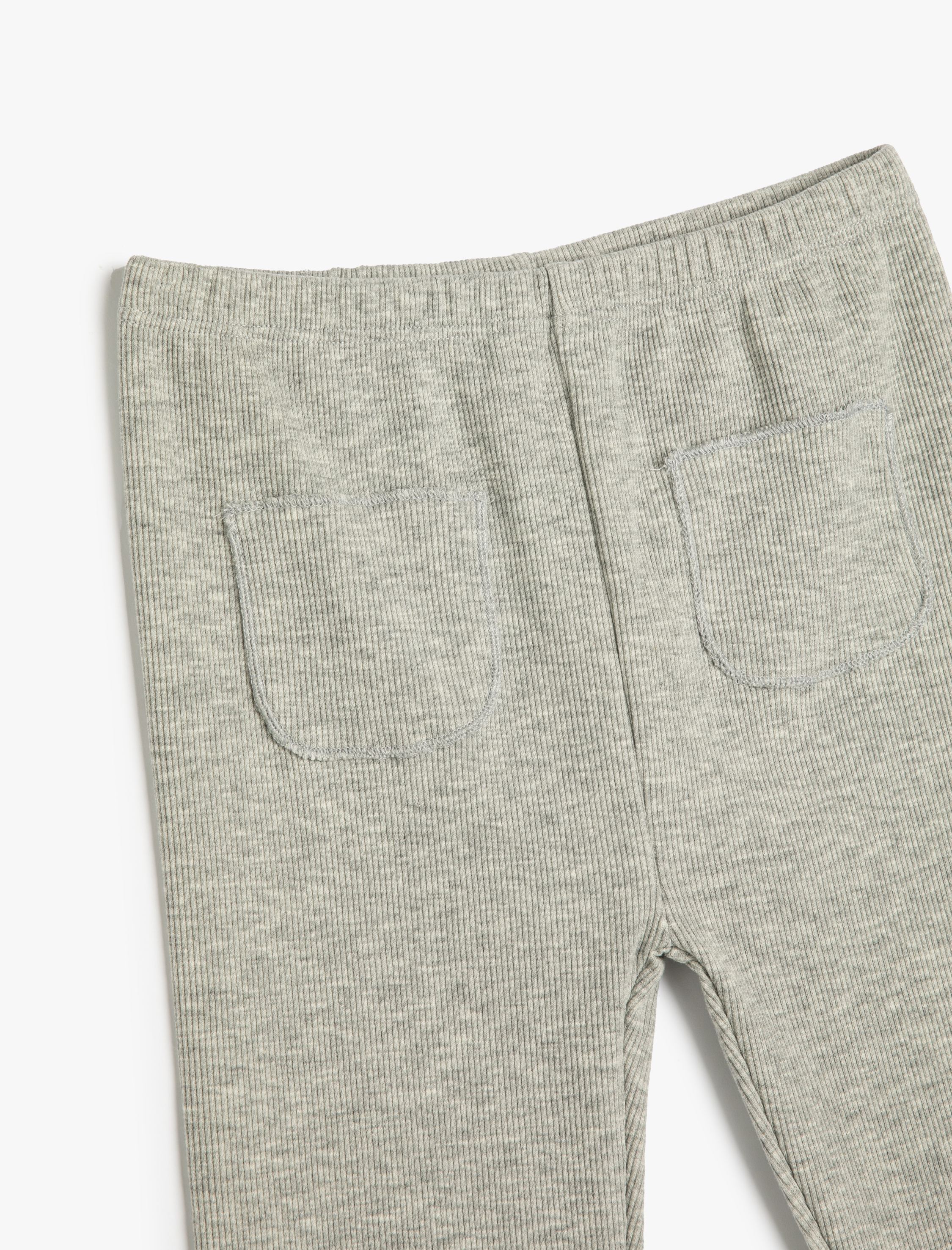  Kız Bebek Basic Tayt Cep Detaylı Ribanalı