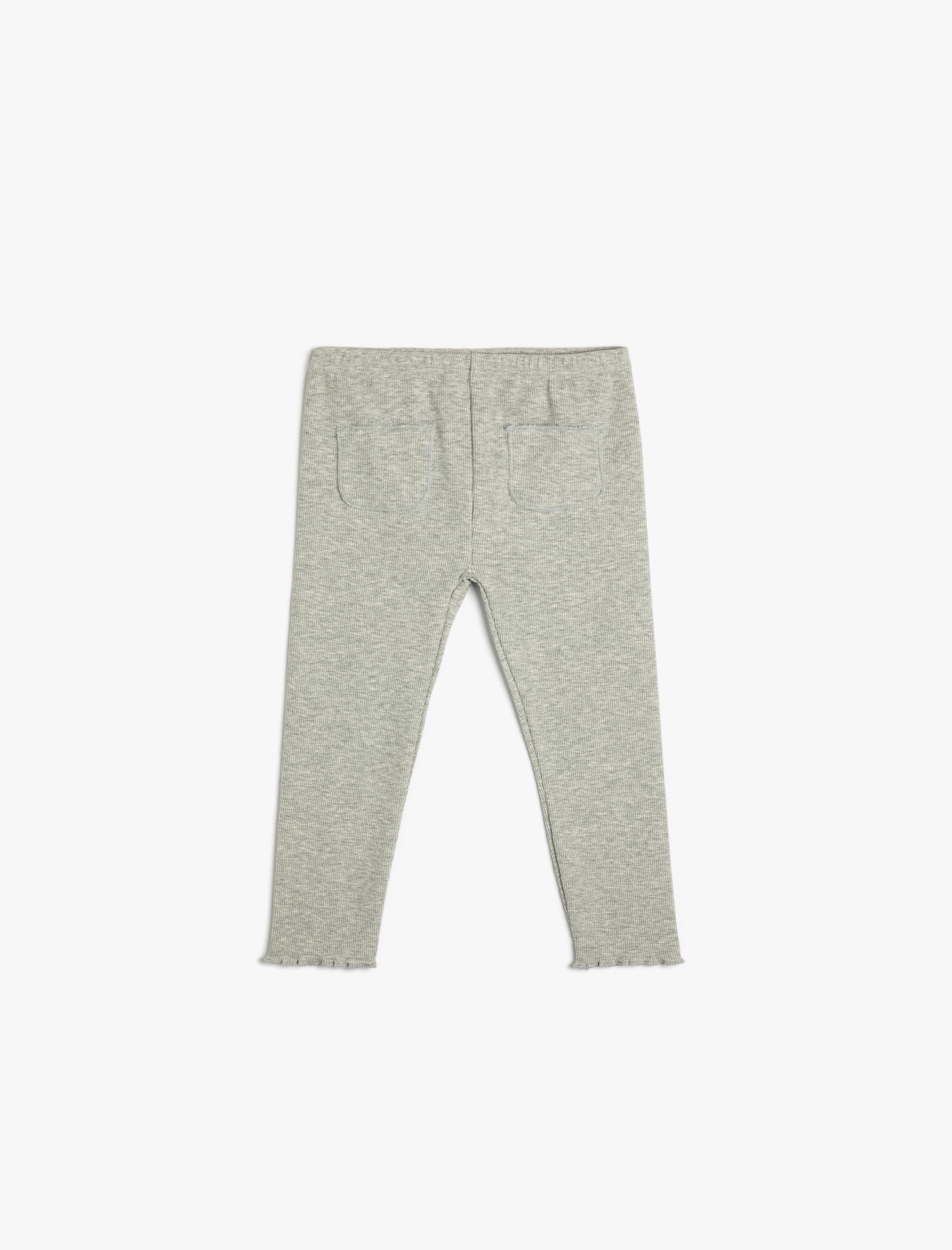  Kız Bebek Basic Tayt Cep Detaylı Ribanalı