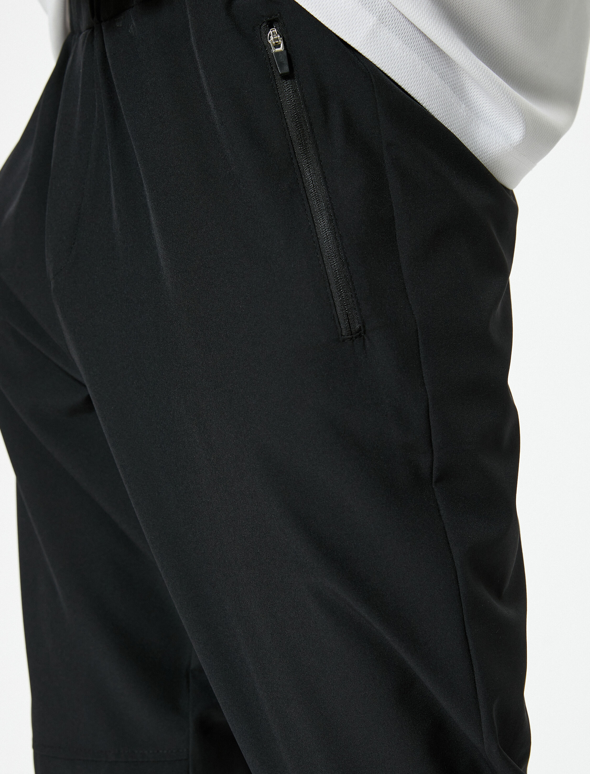   Spor Eşofman Altı Jogger Beli Lastikli Fermuar Cepli