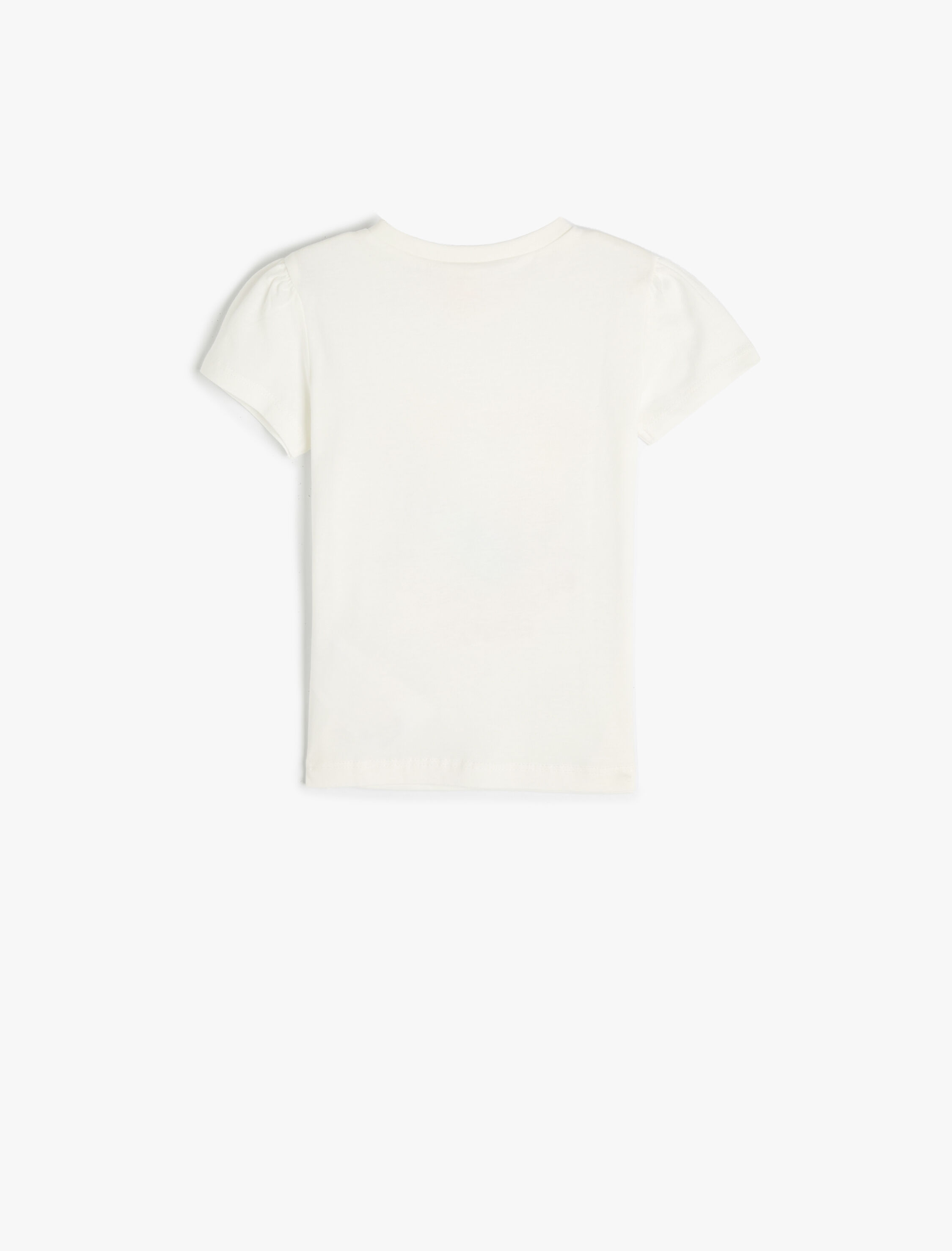  Kız Bebek Tişört Kısa Kollu Kalp Baskılı Pamuklu