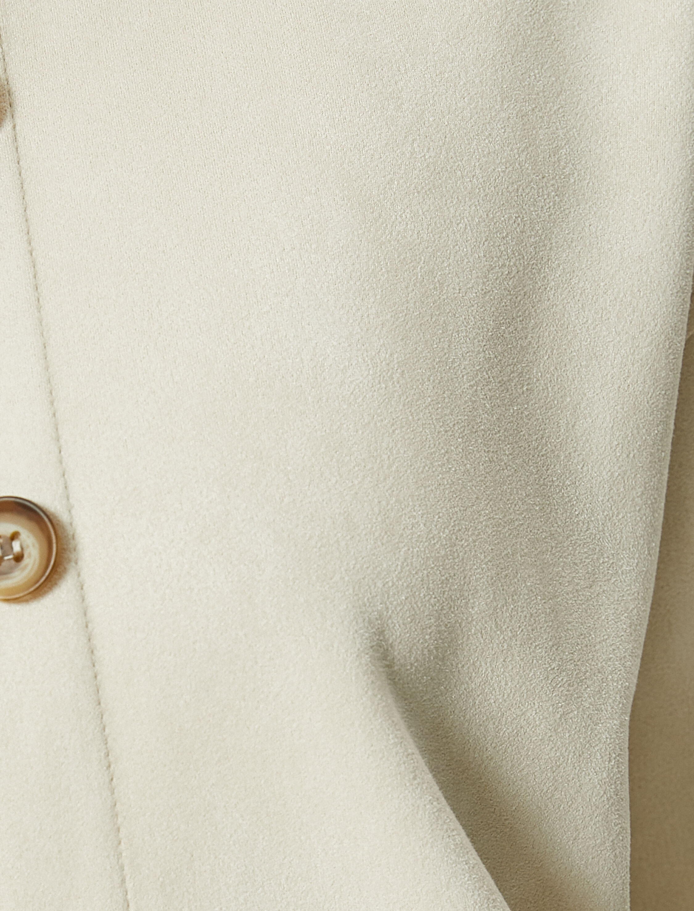   Süet Gömlek Ceket Düğmeli Klasik Yaka