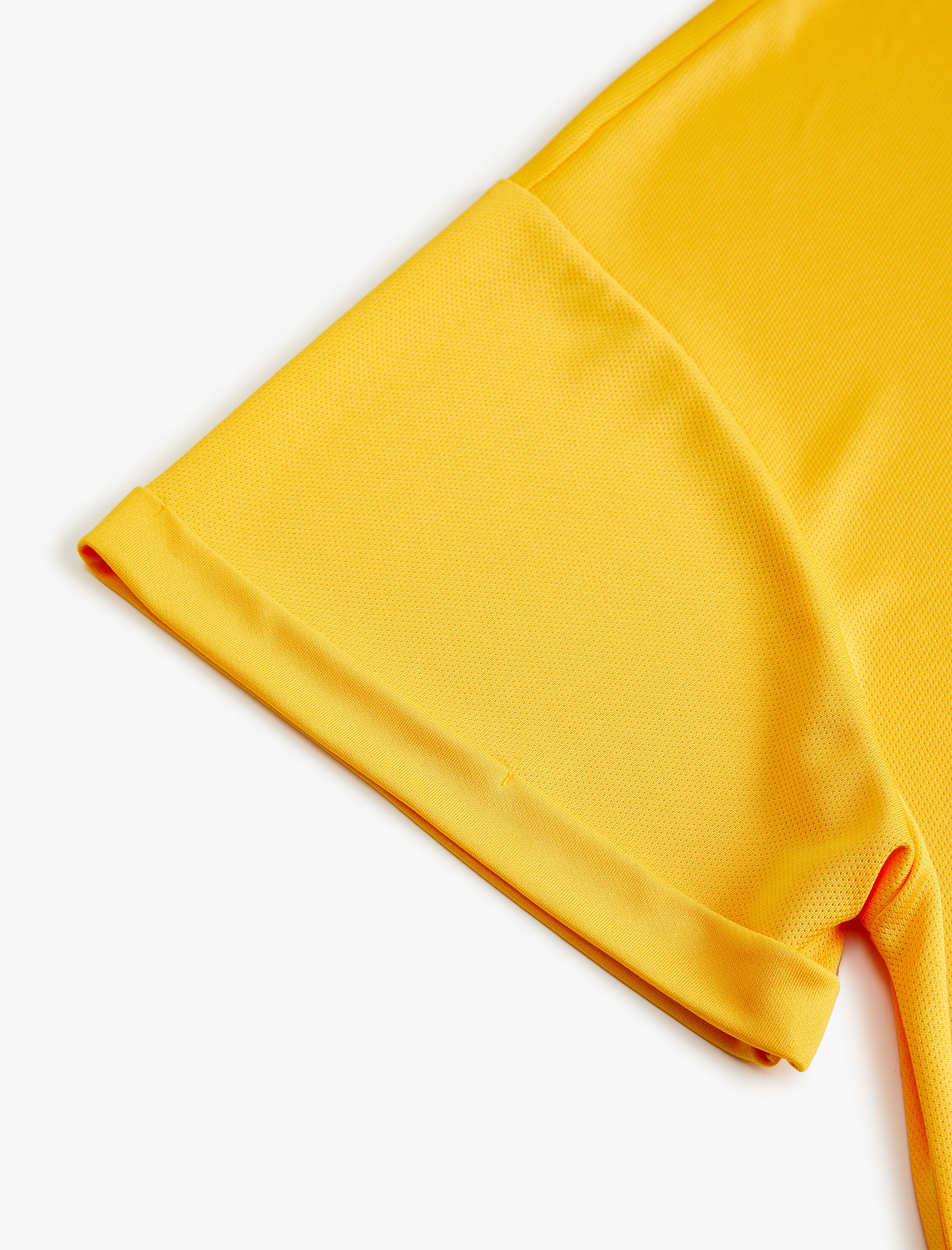   Oversize Spor Tişört Ekstra Uzun Baskılı Kısa Kollu Bisiklet Yaka