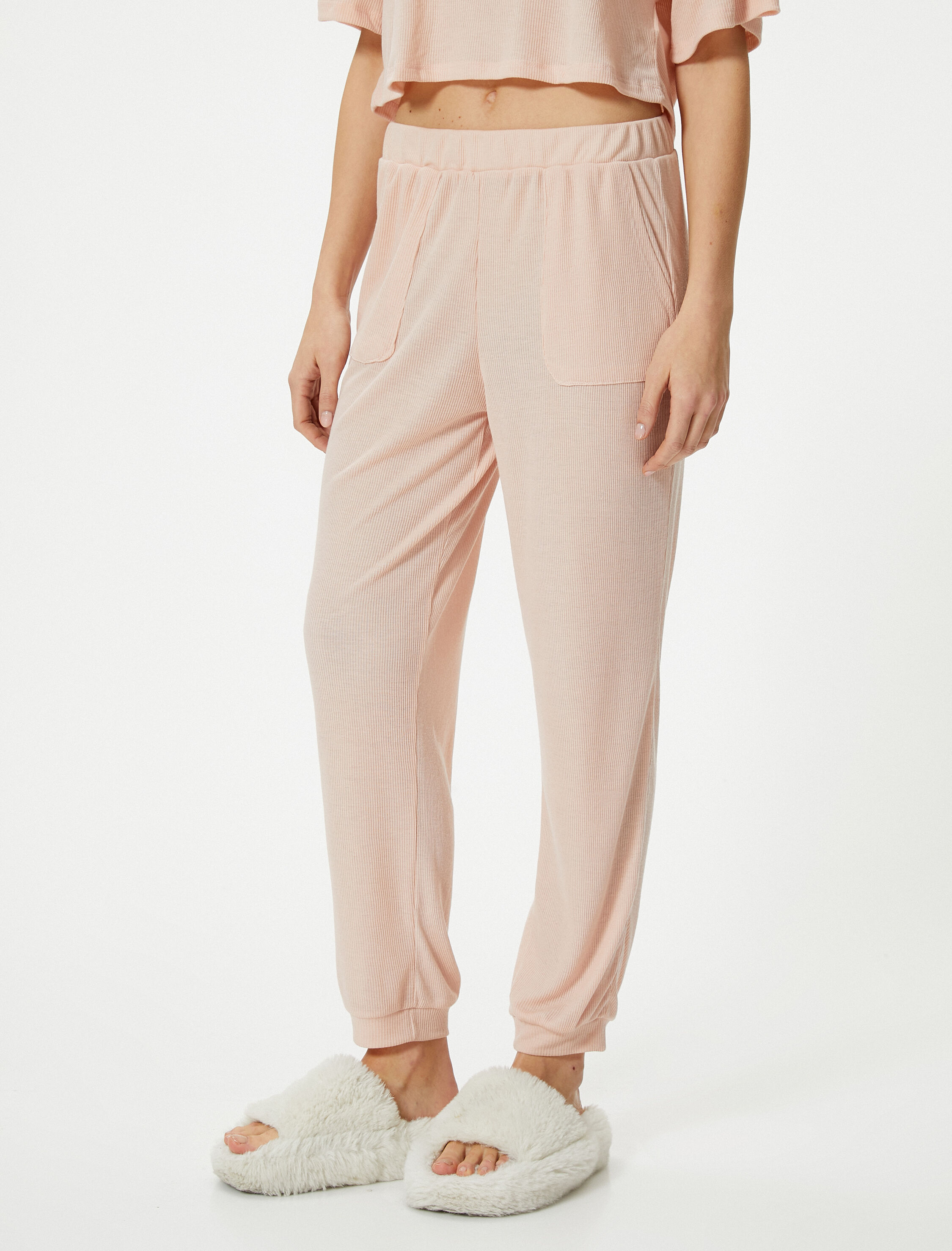   Jogger Pijama Altı Cep Detaylı Beli Lastikli