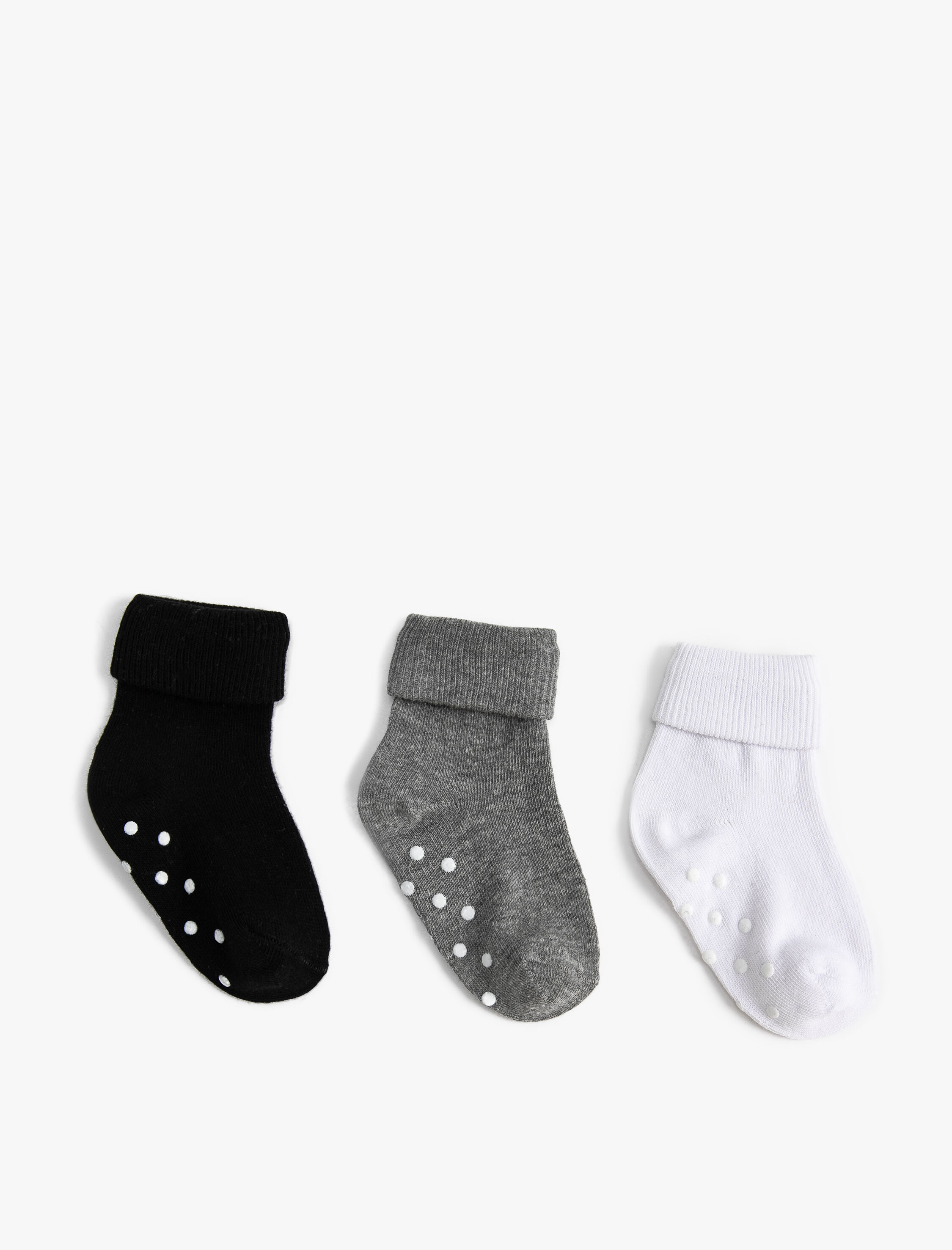  Erkek Bebek 3'lü Renkli Çorap Seti Pamuklu